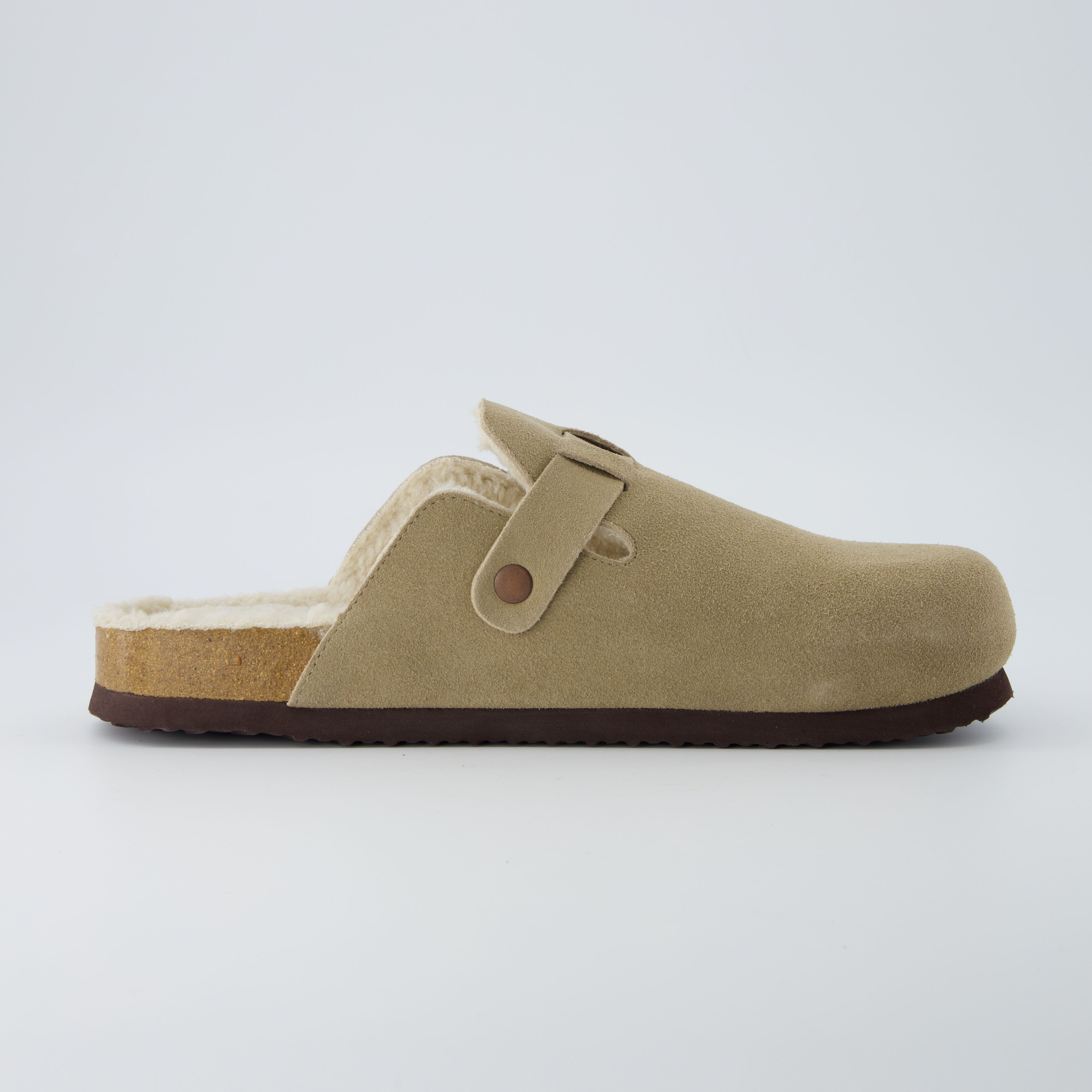 Haze Men's Fur Cork Footbed Clog