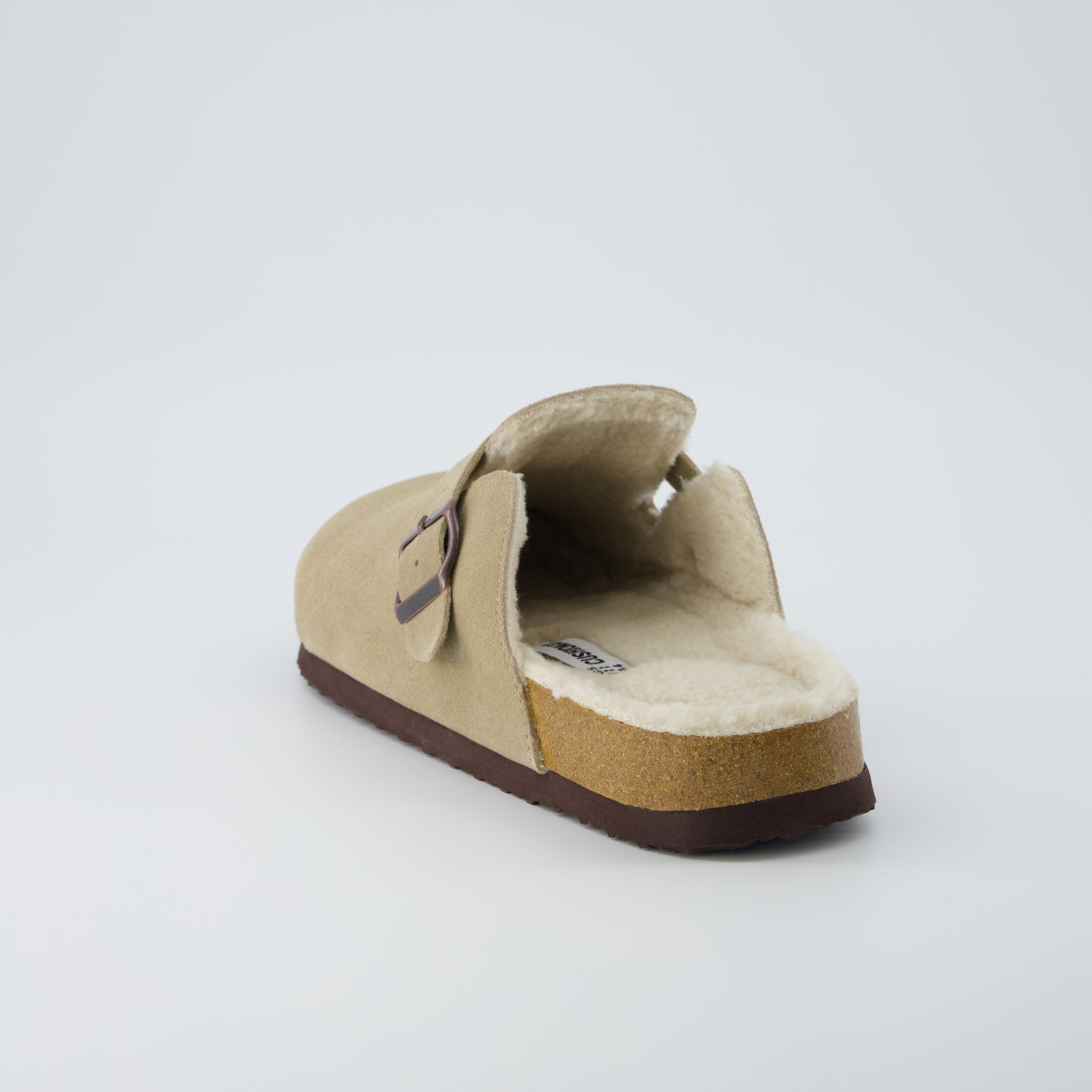 Haze Men's Fur Cork Footbed Clog