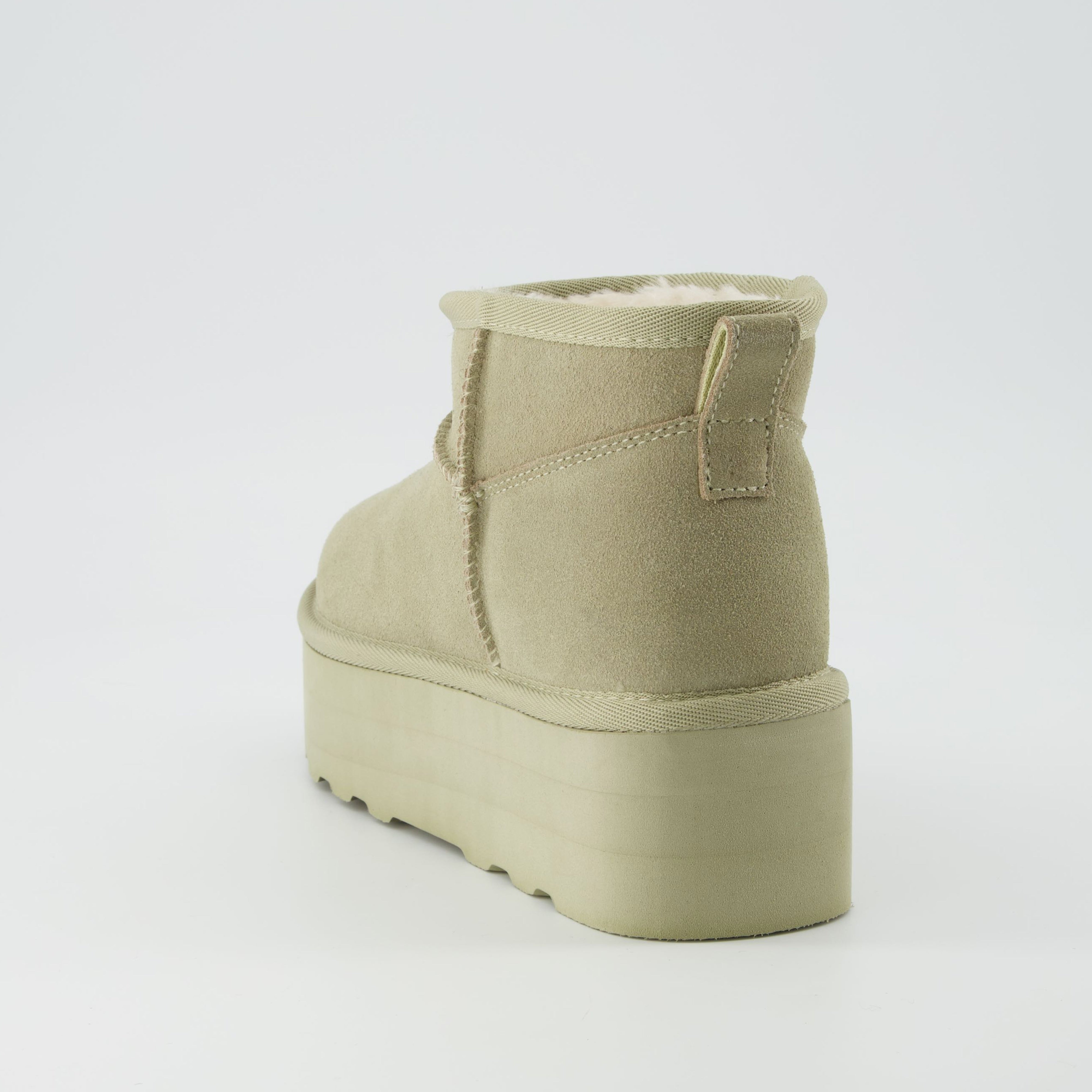 Hippy Cozy Platform Ankle Boot