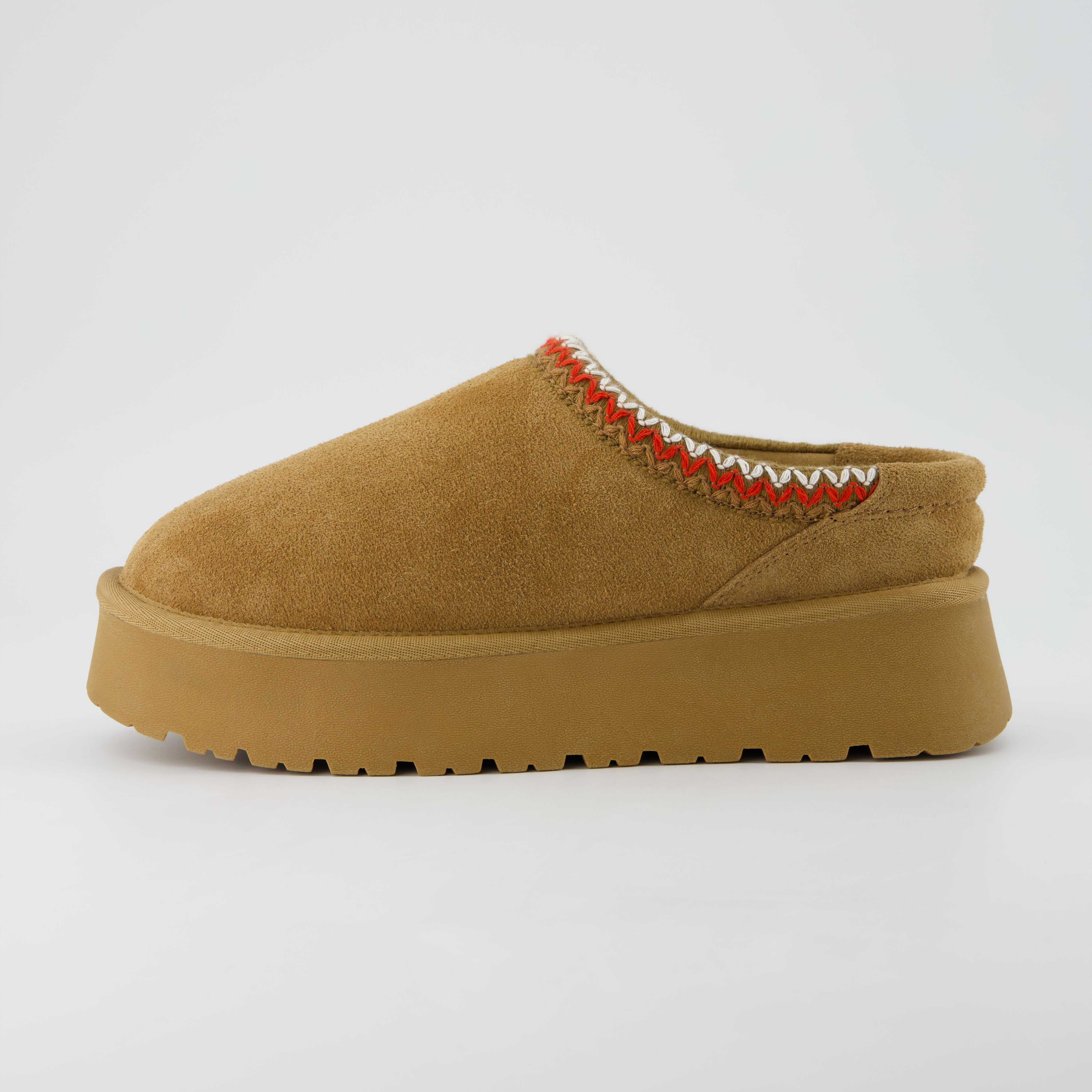 Kabuki Cozy Platform Slippers Chestnut