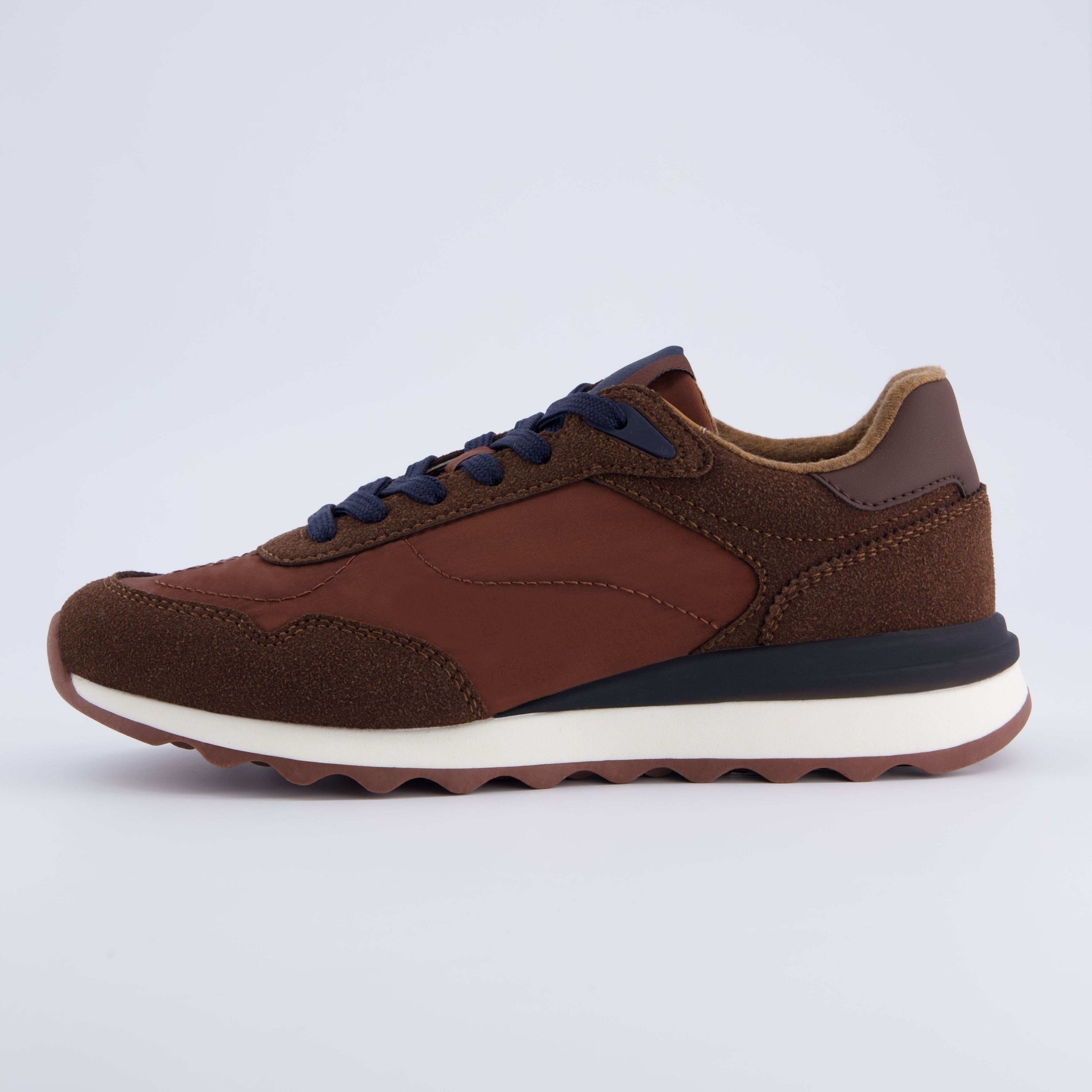 Kicks Nylon Sneaker Brown Navy