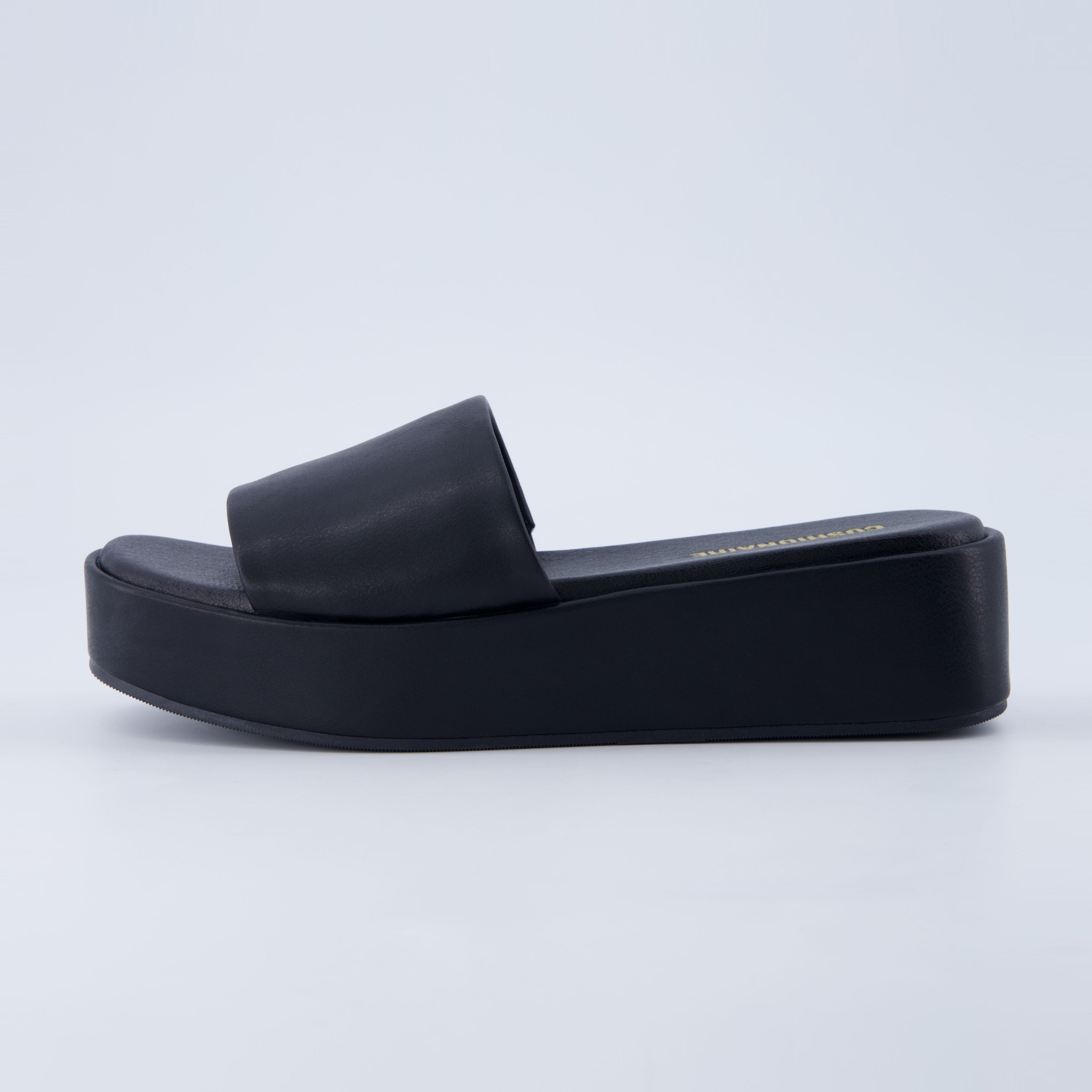Kudos Platform Sandal Black