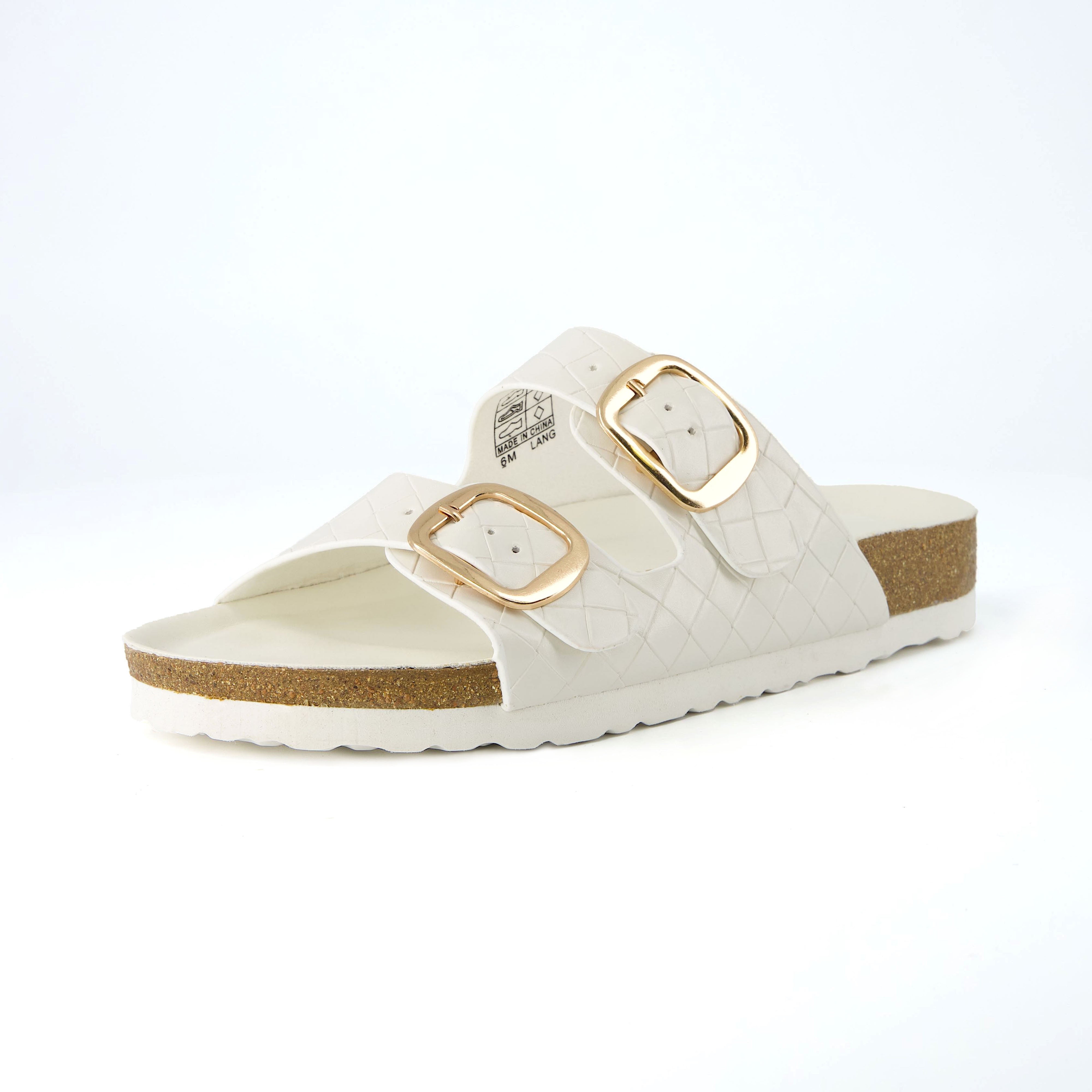 Lang Woven Cork Footbed Sandal