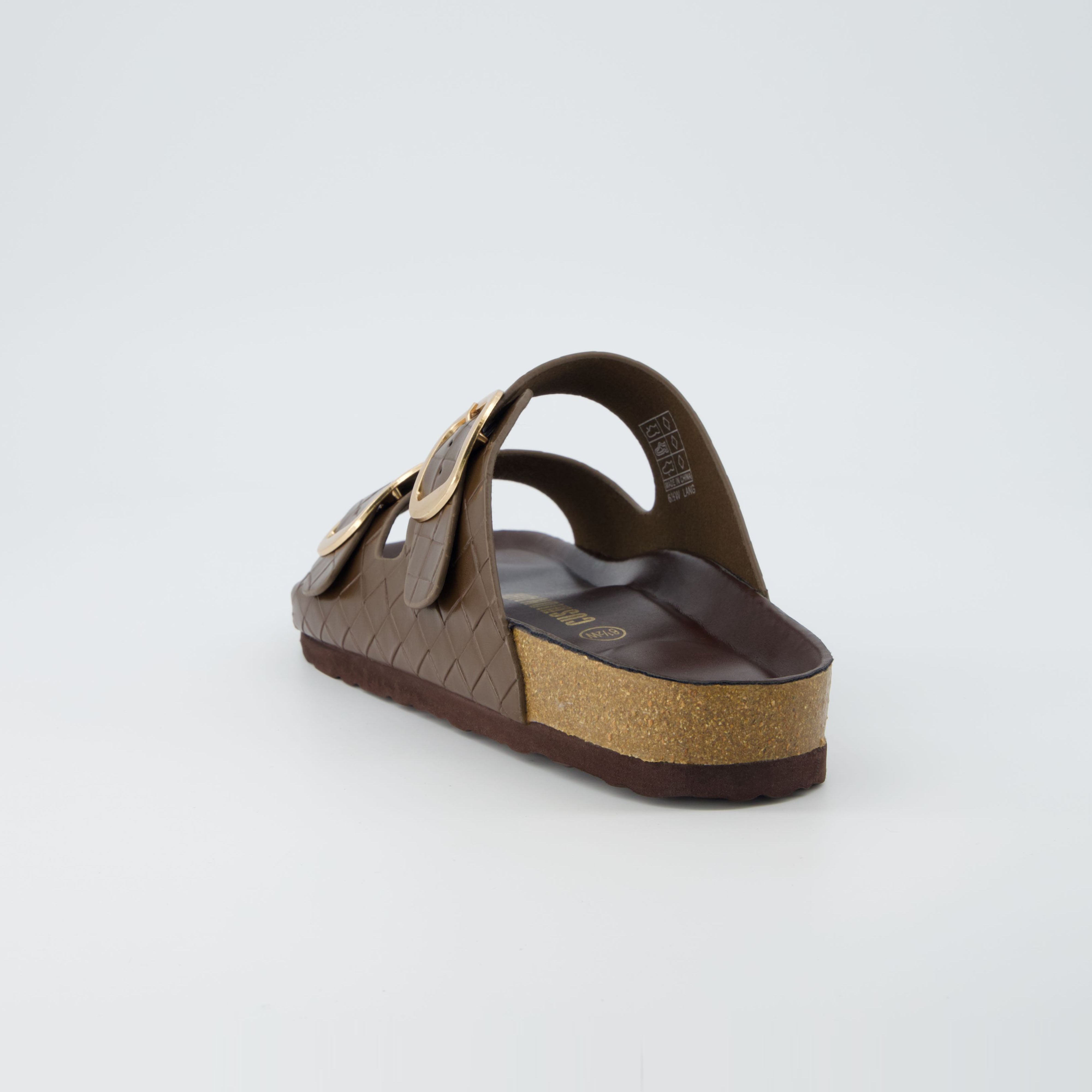 Lang Woven Cork Footbed Sandal