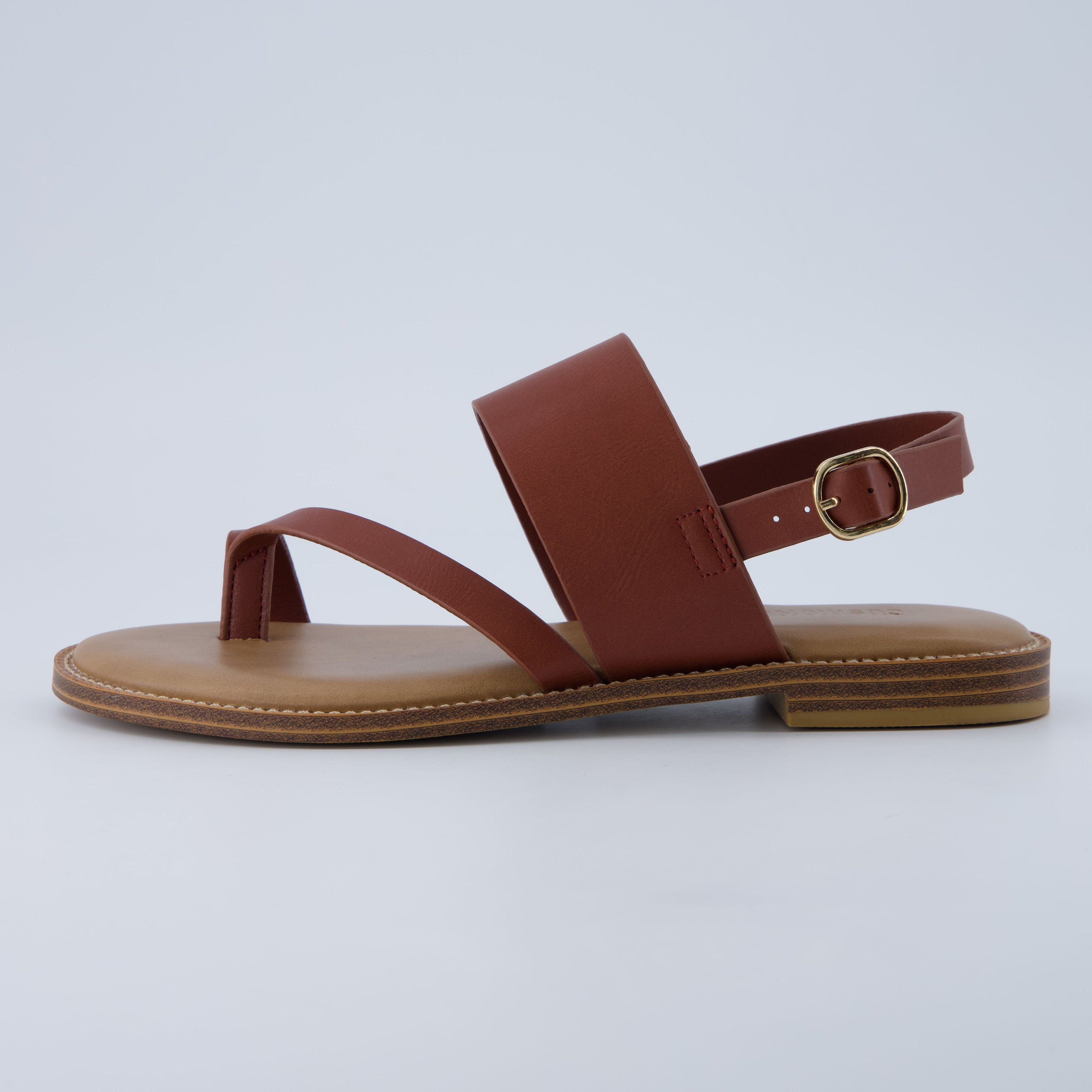 Leader Slingback Sandal Cognac