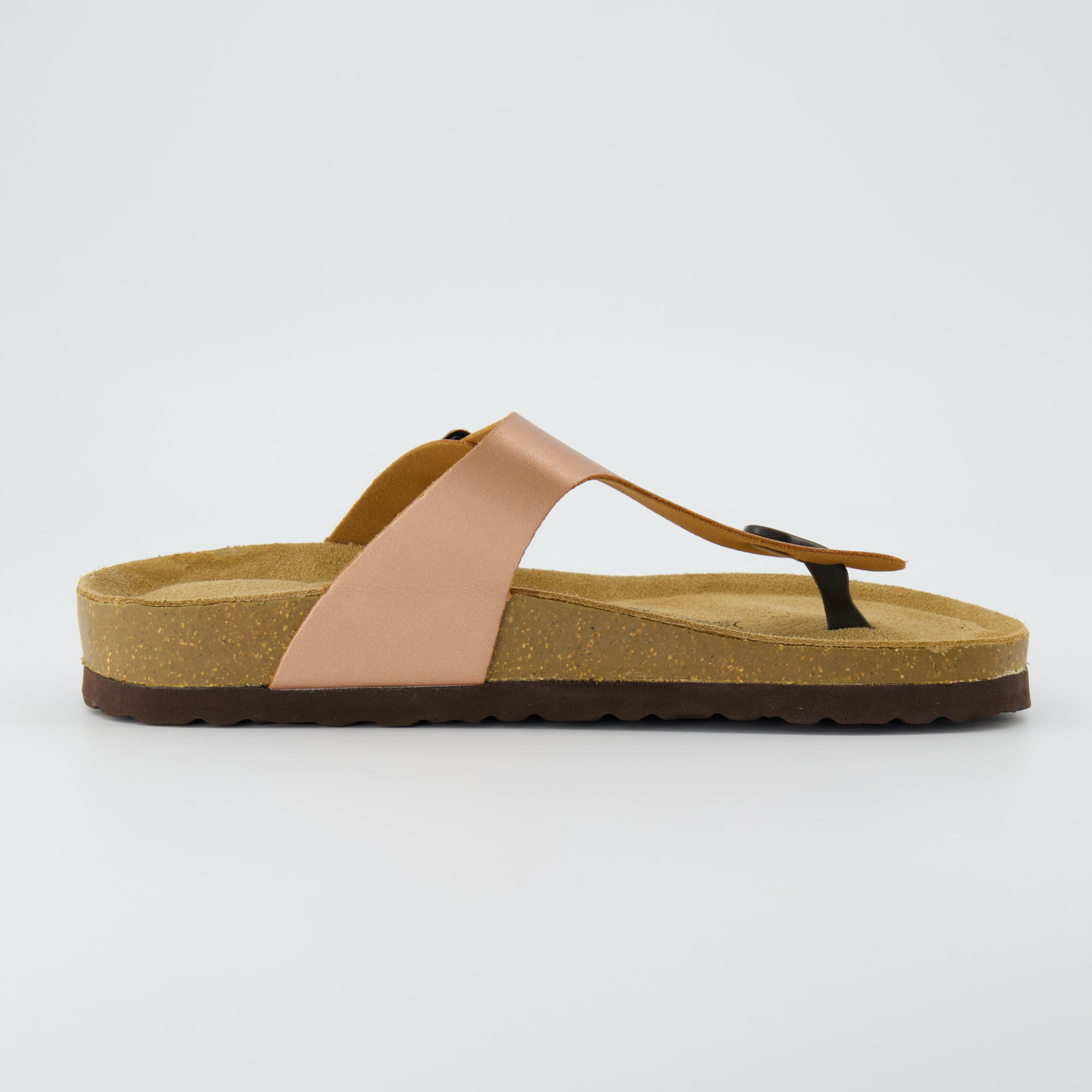 Leah Cork Footbed Thong Sandal