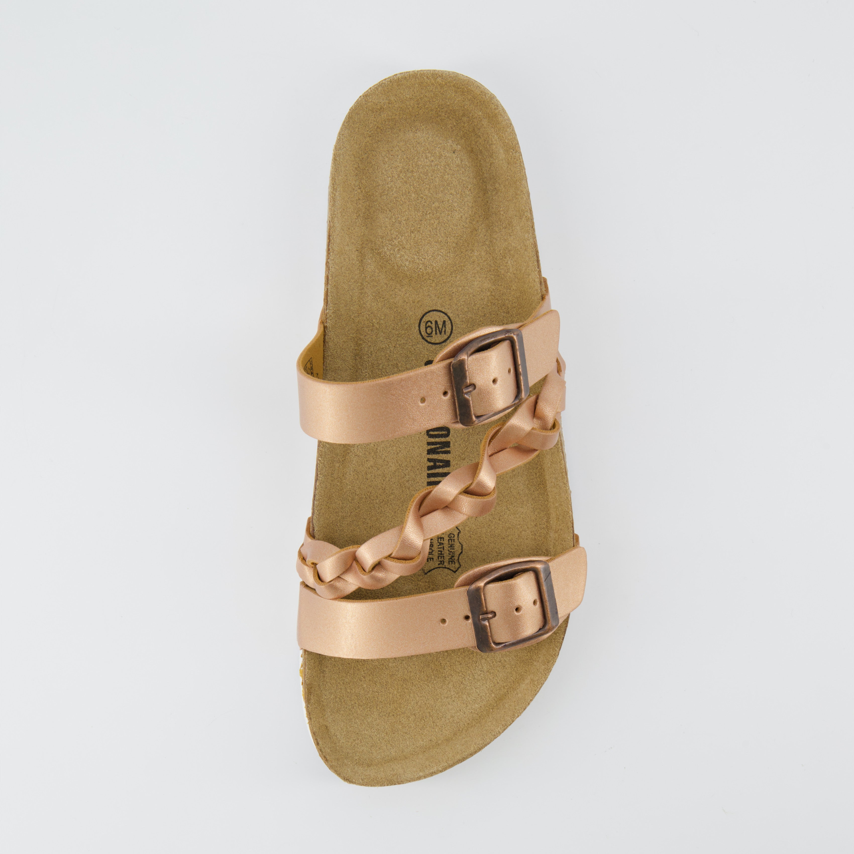 Lizzy Cork Footbed Sandal Metallics