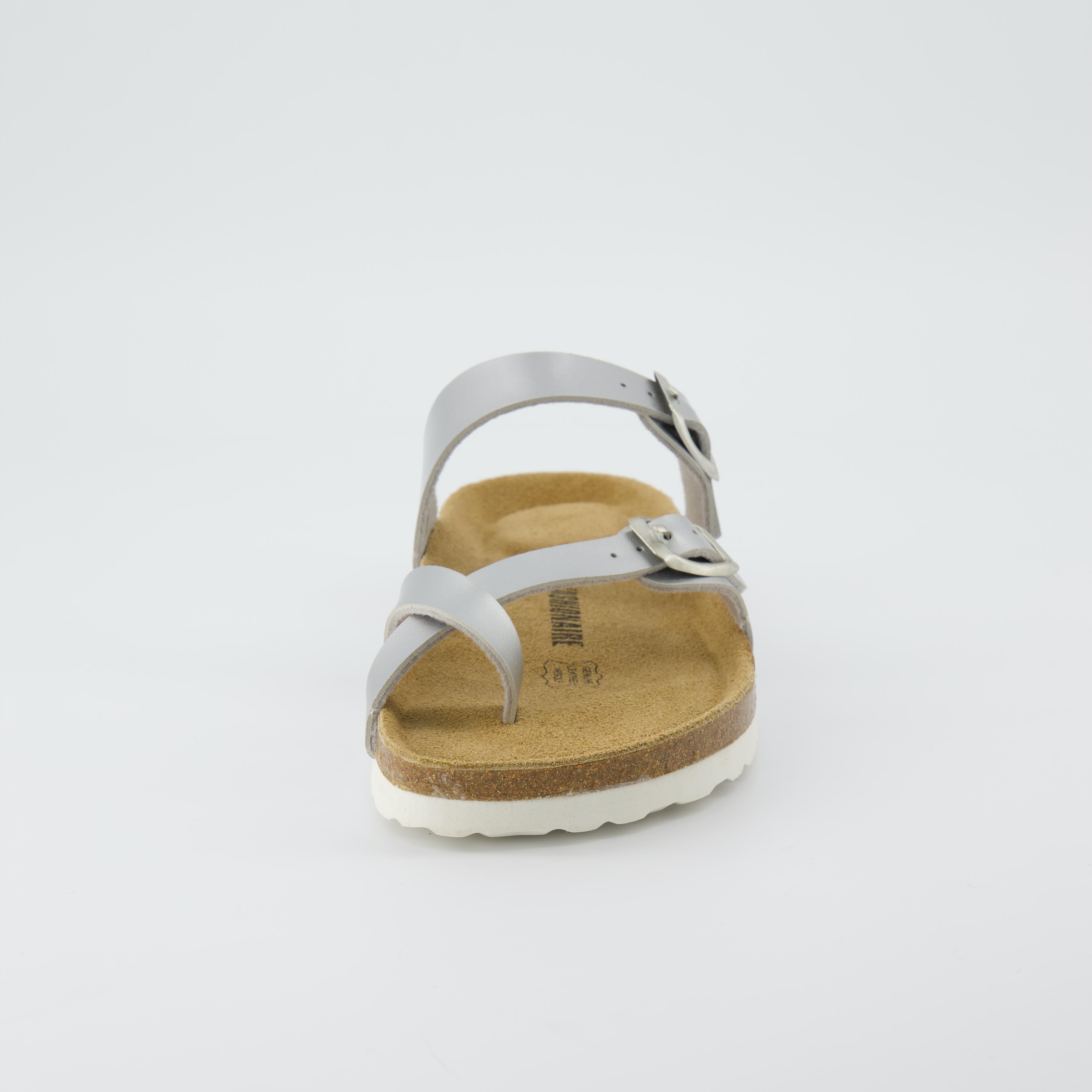 Luna Cork Footbed Thong Sandal Metallics