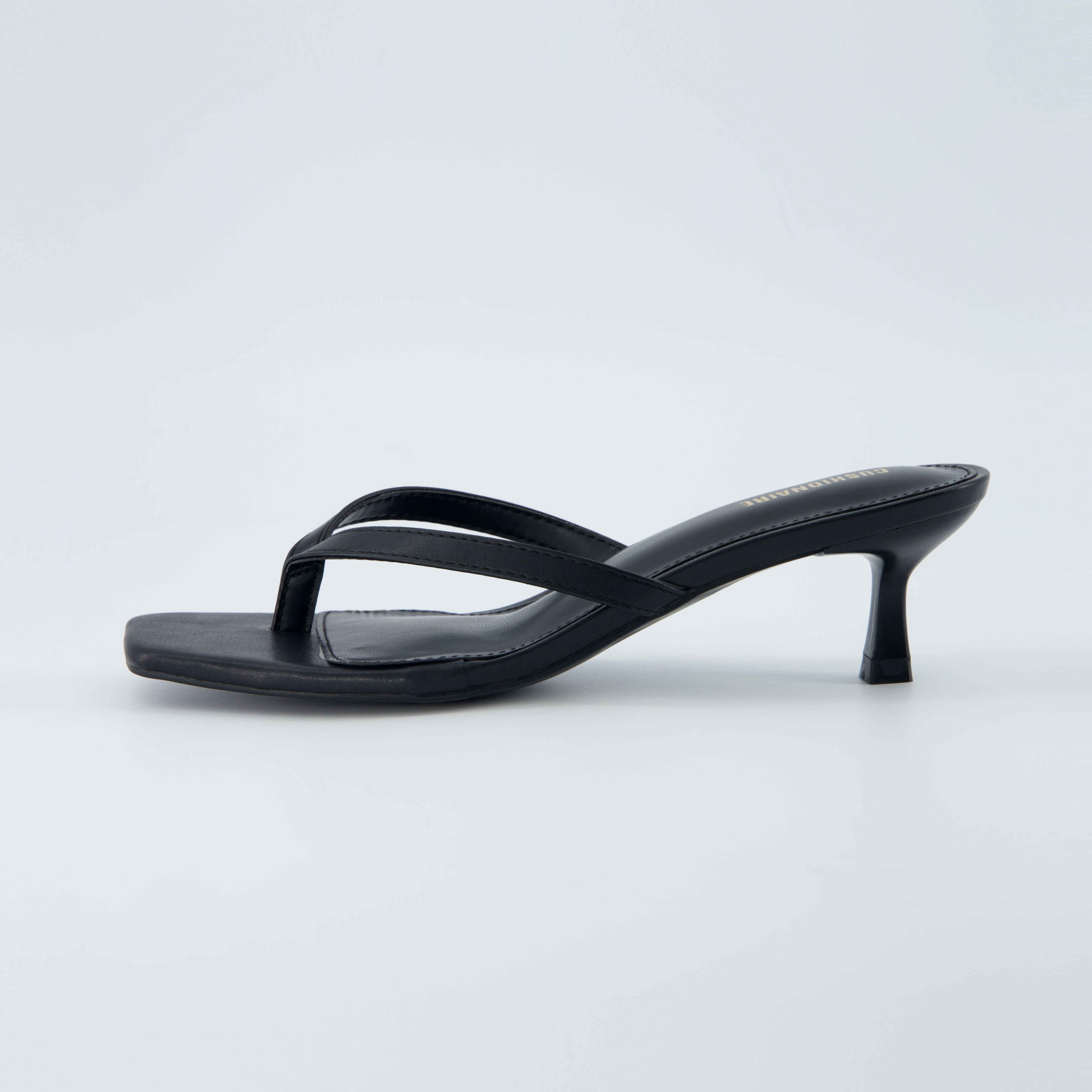 Miami Kitten Heel Sandals Black