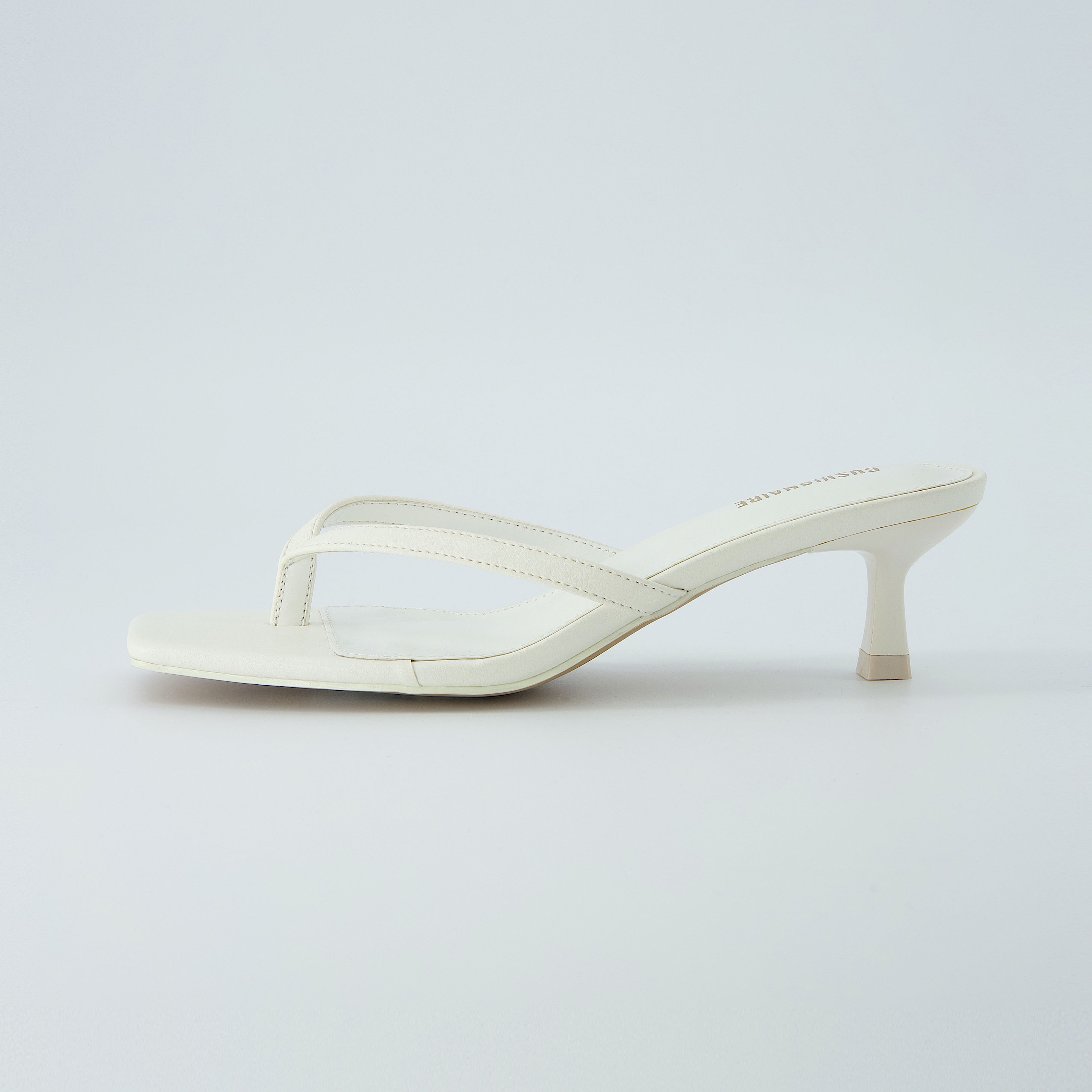 Miami Kitten Heel Sandals Cream