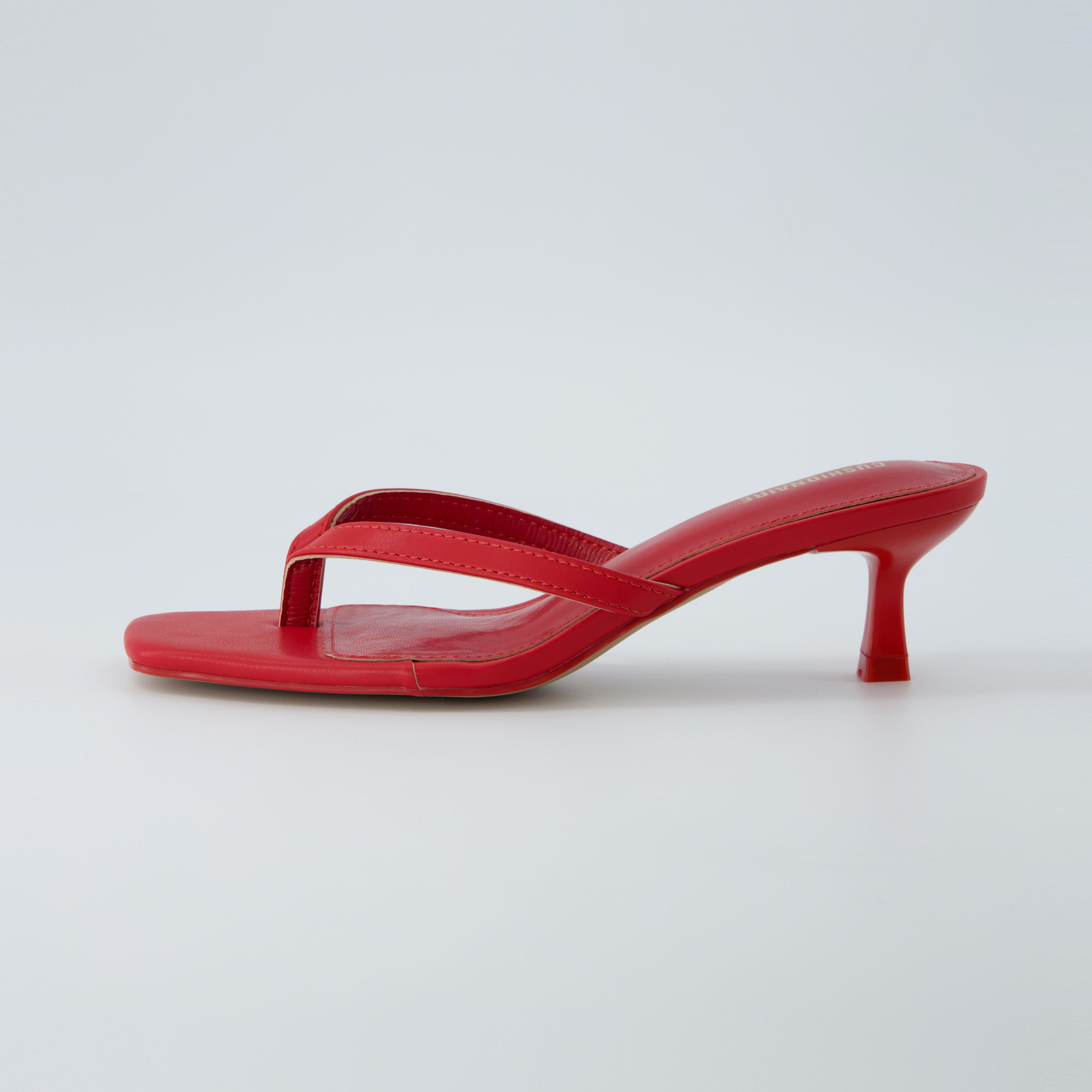 Miami Kitten Heel Sandals Red