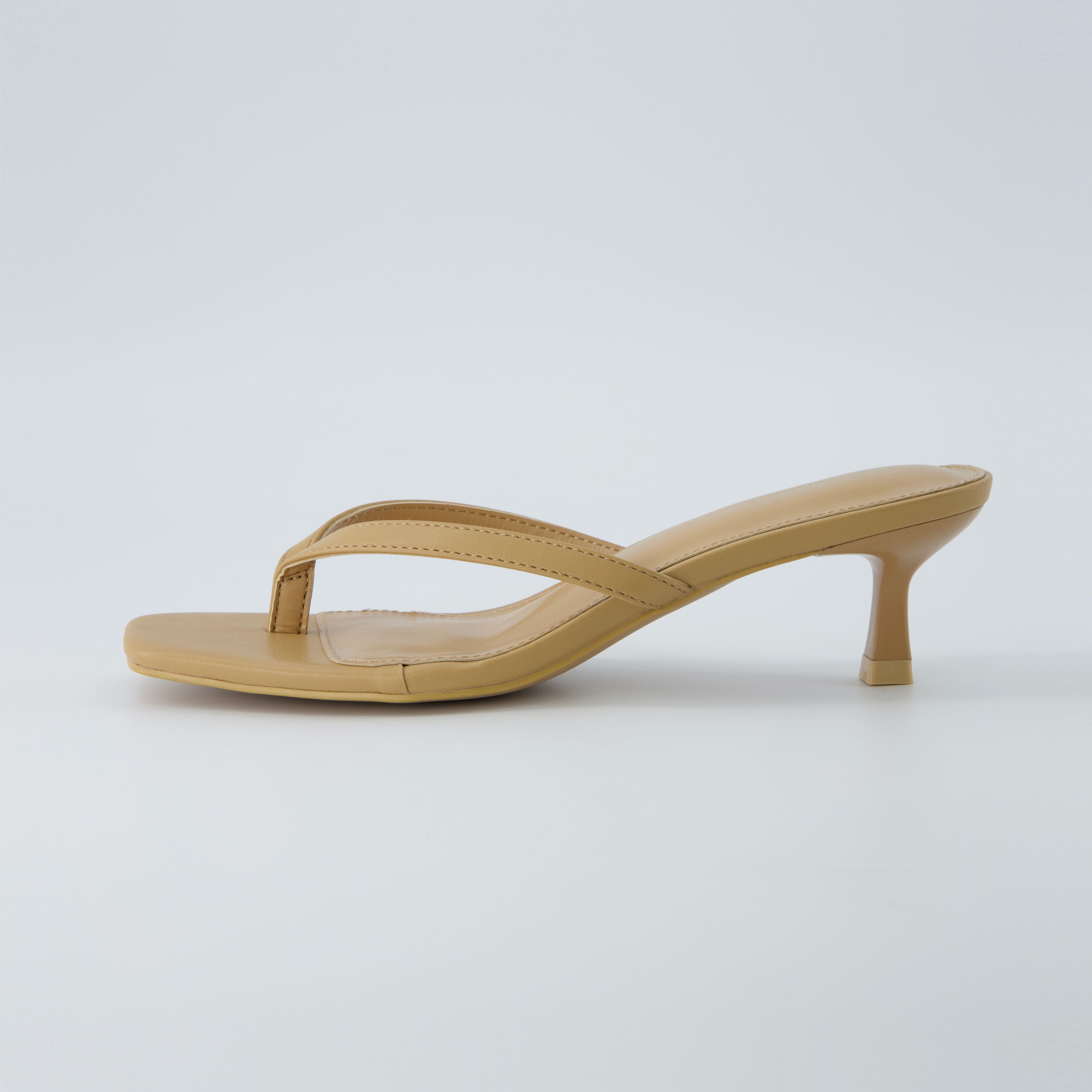 Miami Kitten Heel Sandals Tan