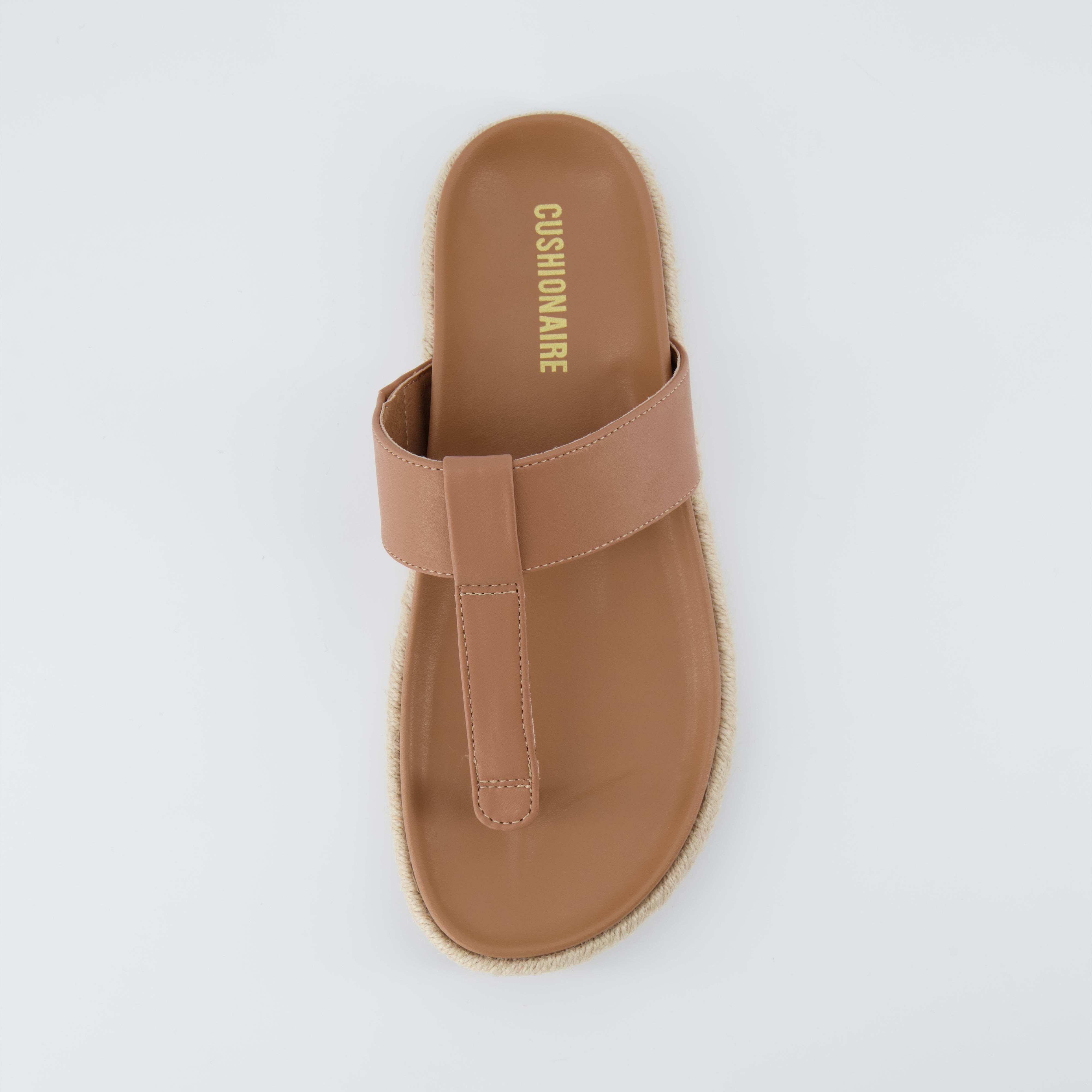 Leather footbed hot sale flip flops