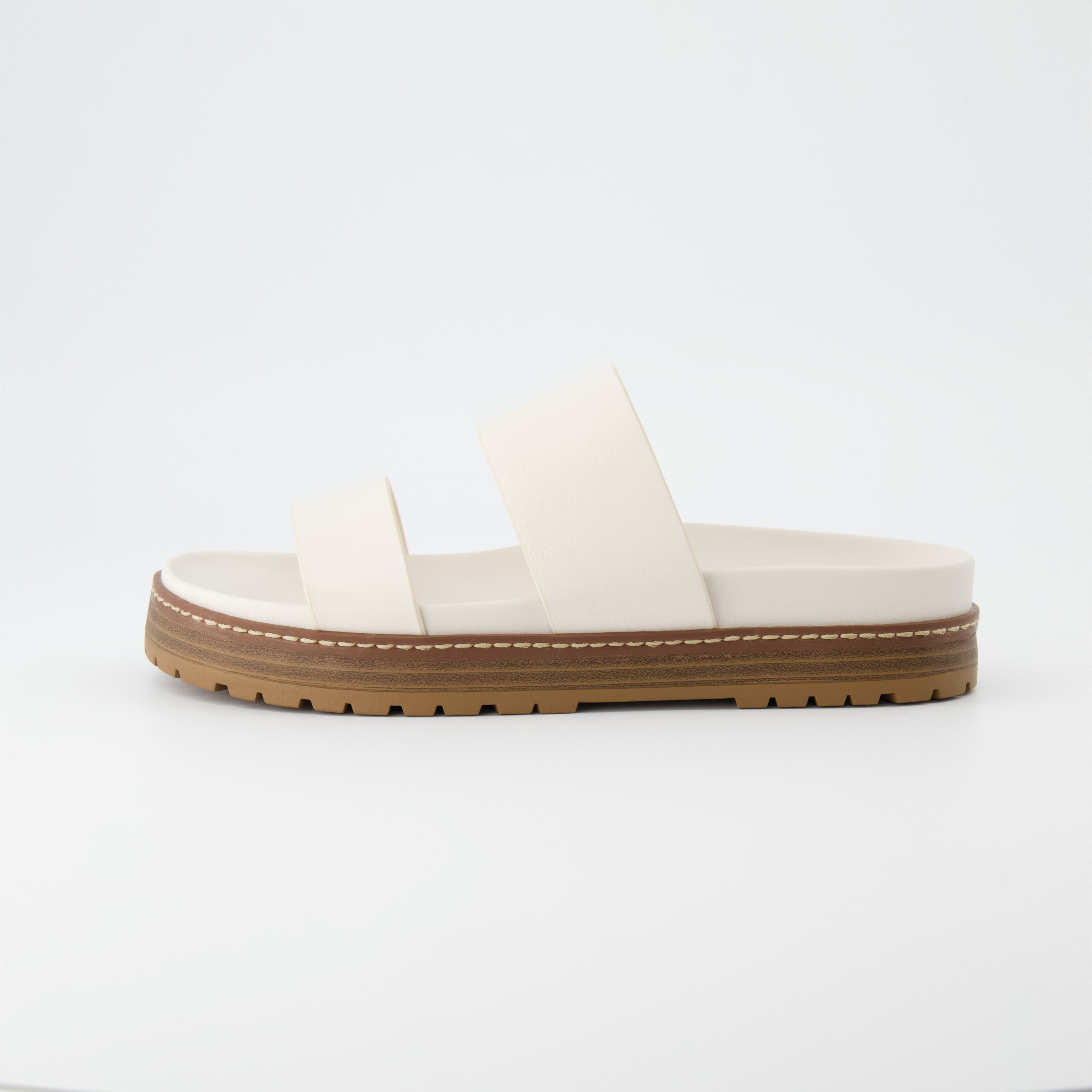 Platform store footbed sandals