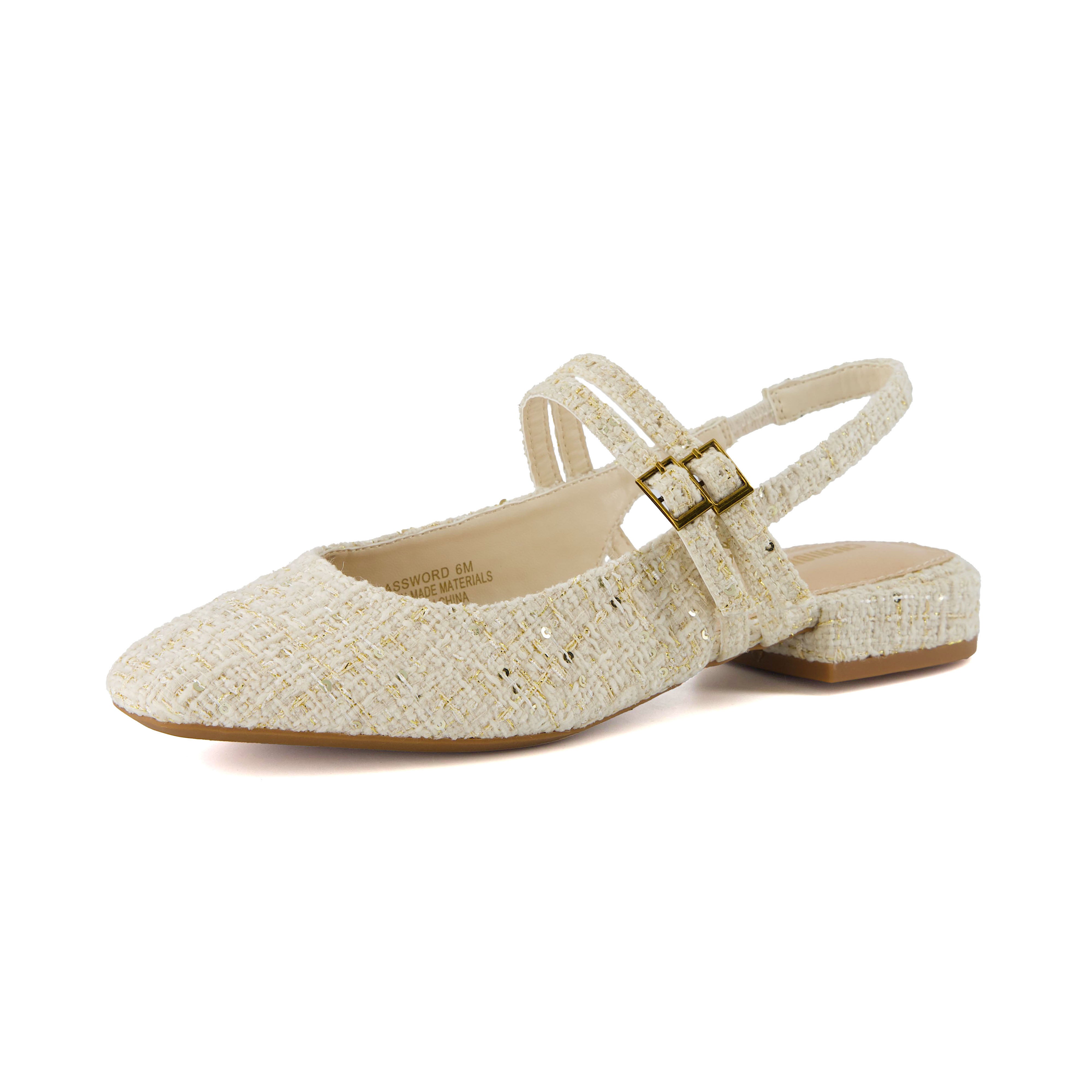 Password Tweed Mary Jane Beige