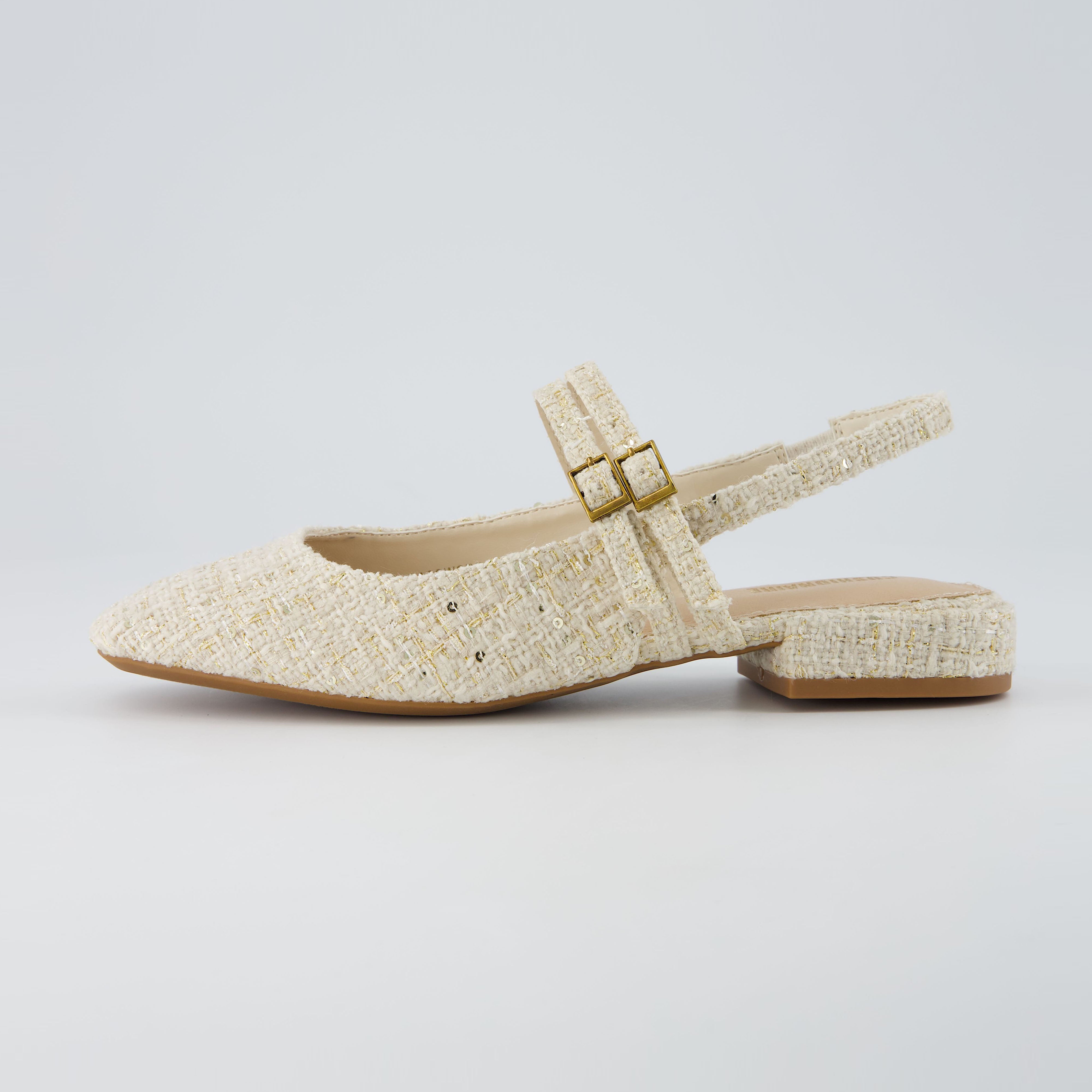 Password Tweed Mary Jane Beige