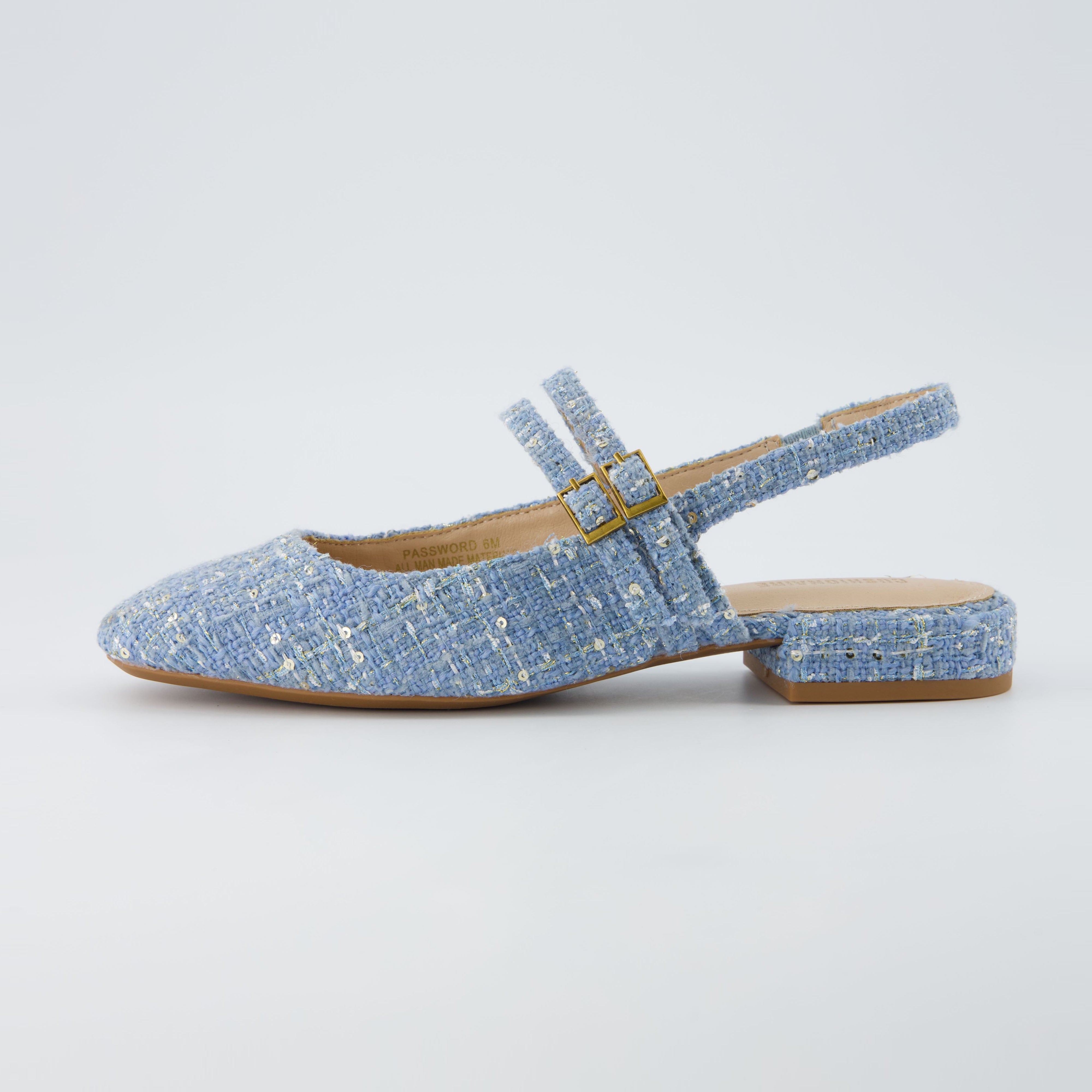 Password Tweed Mary Jane Blue