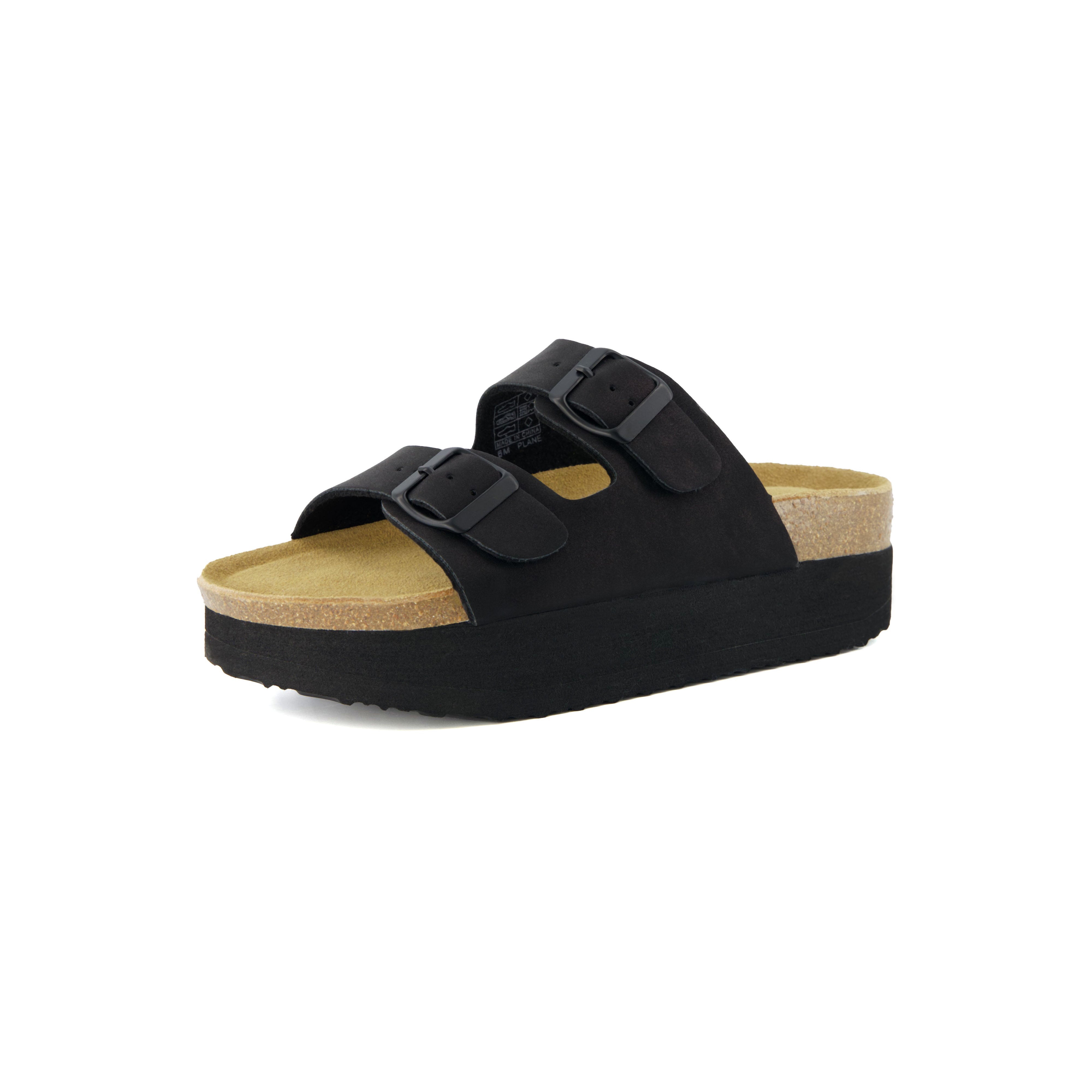 Plane Platform Footbed Sandal