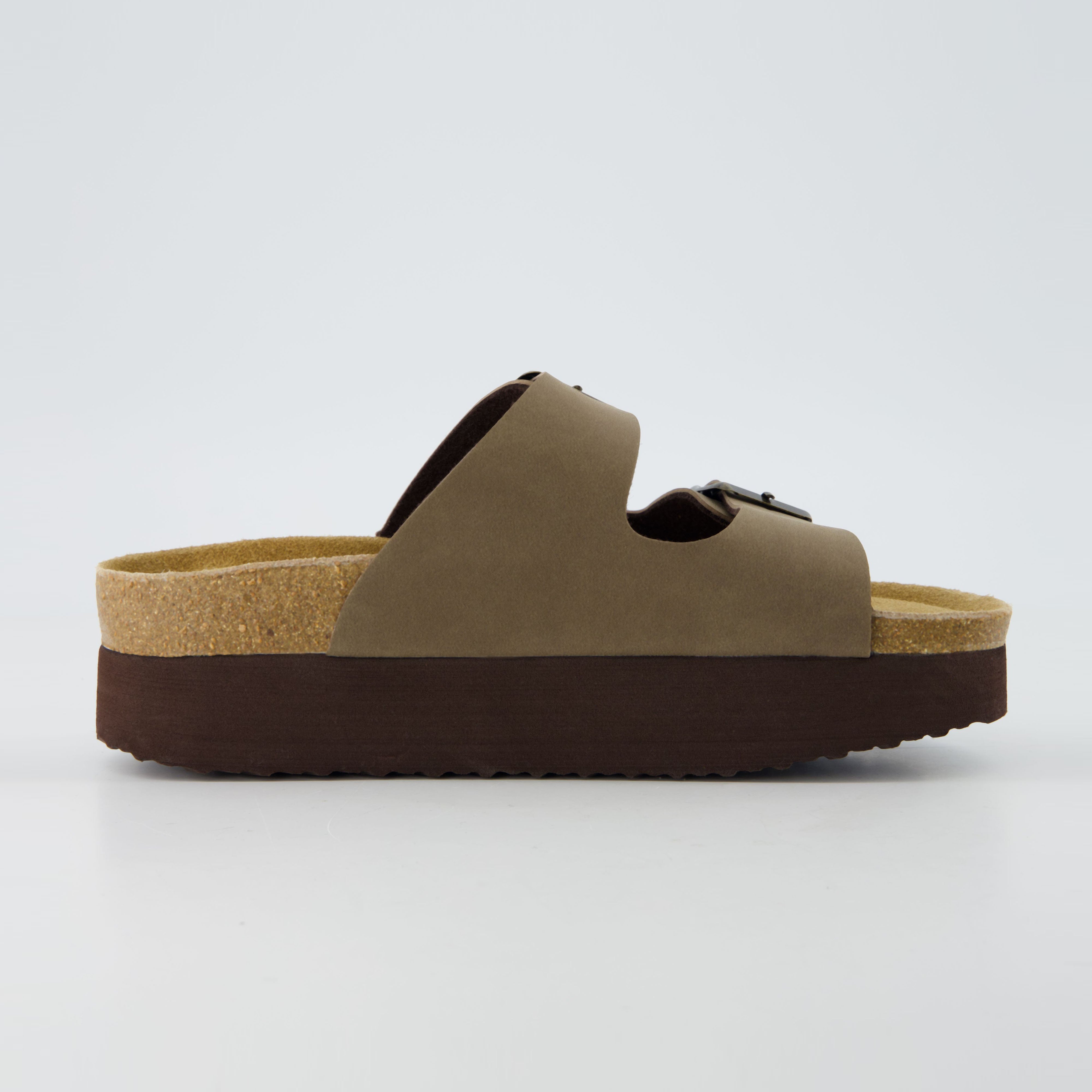 Plane Platform Footbed Sandal