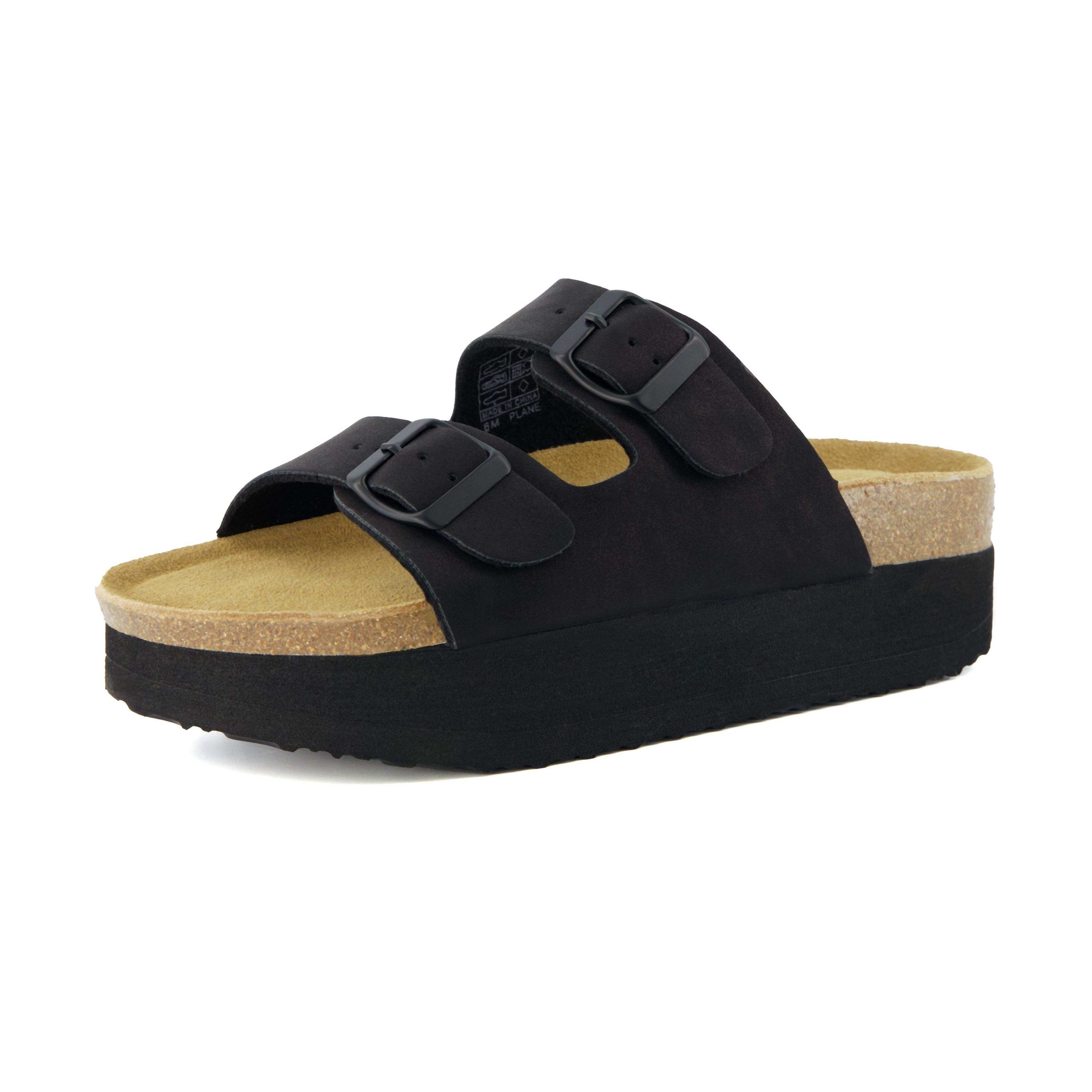 Plane Platform Footbed Sandal