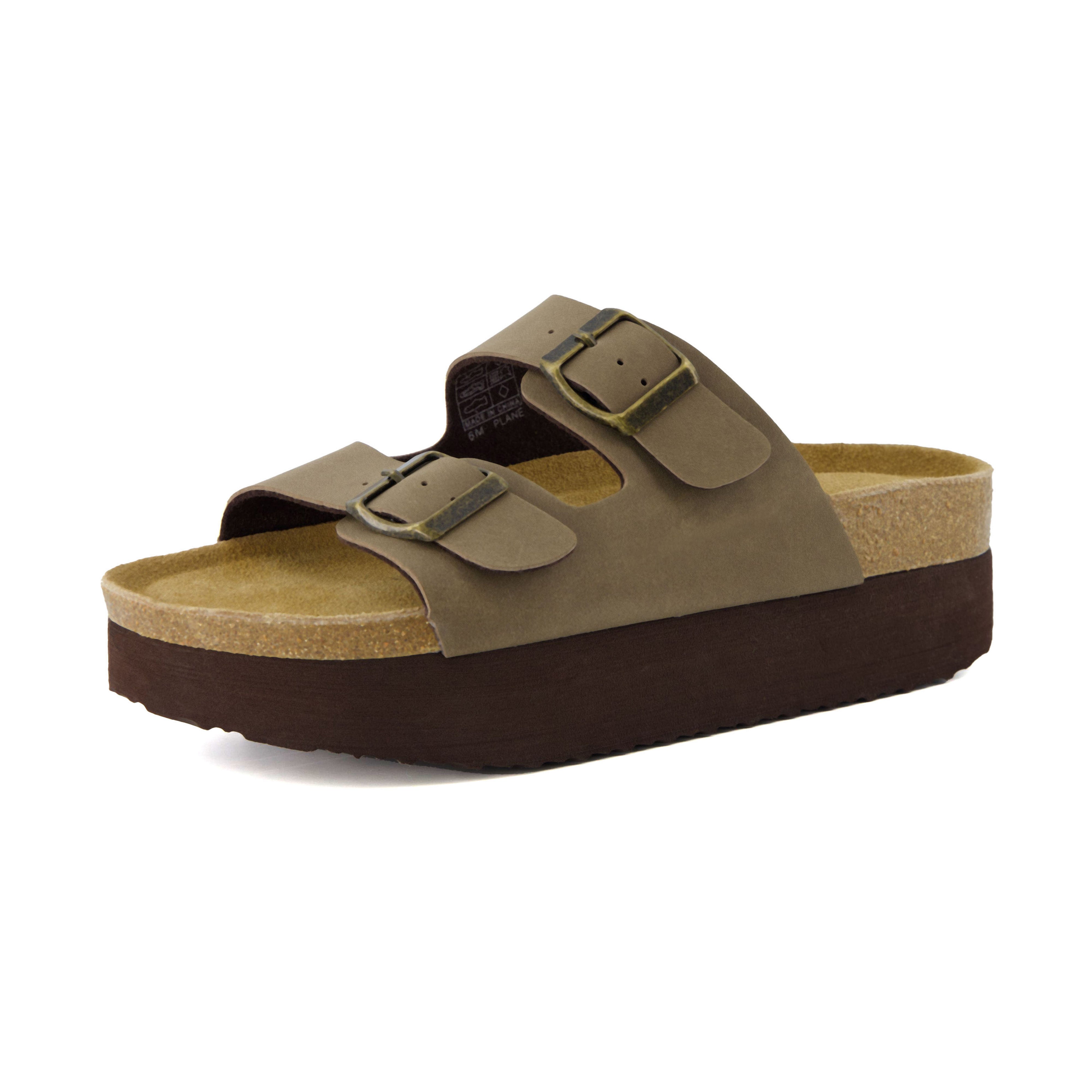 Plane Platform Footbed Sandal