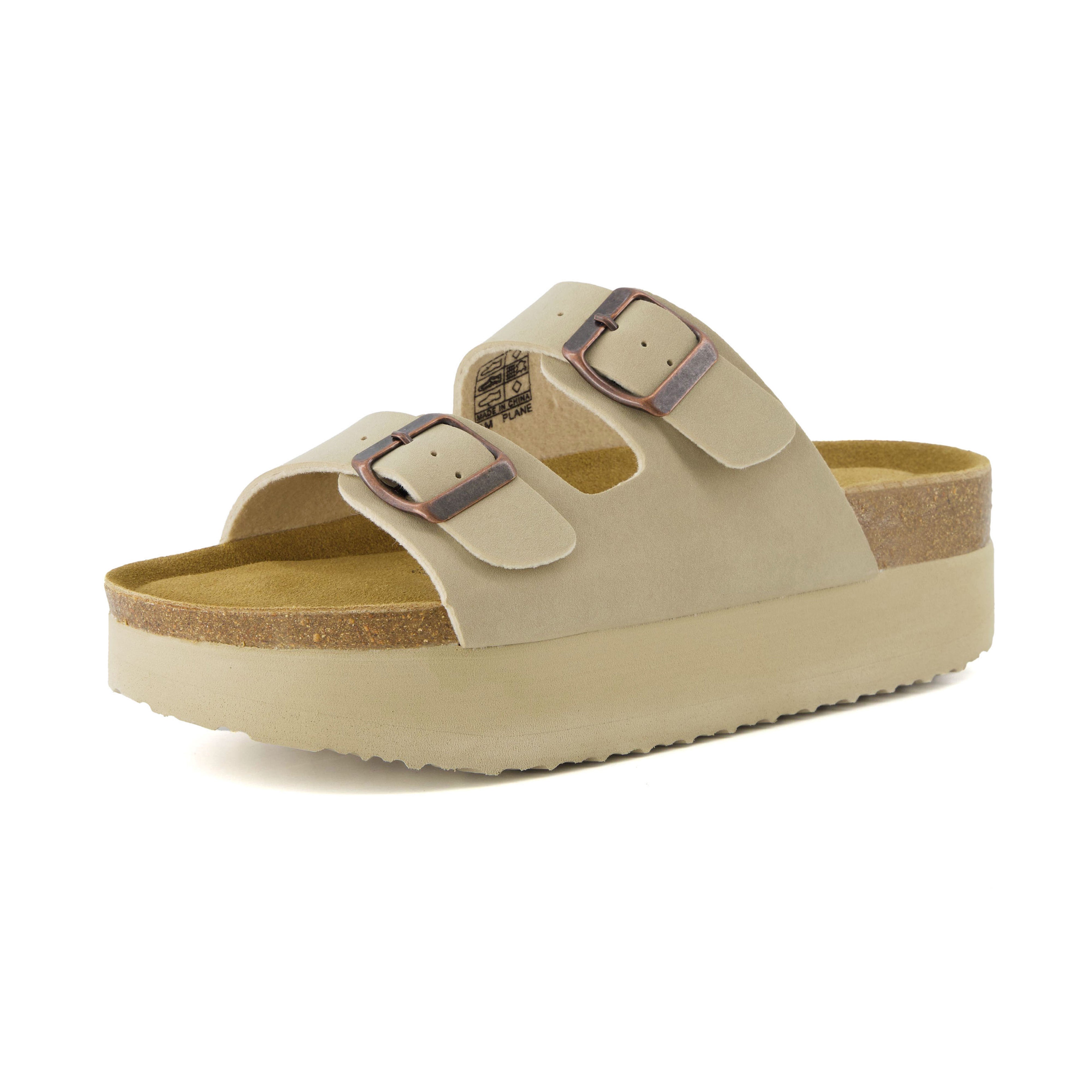 Plane Platform Footbed Sandal