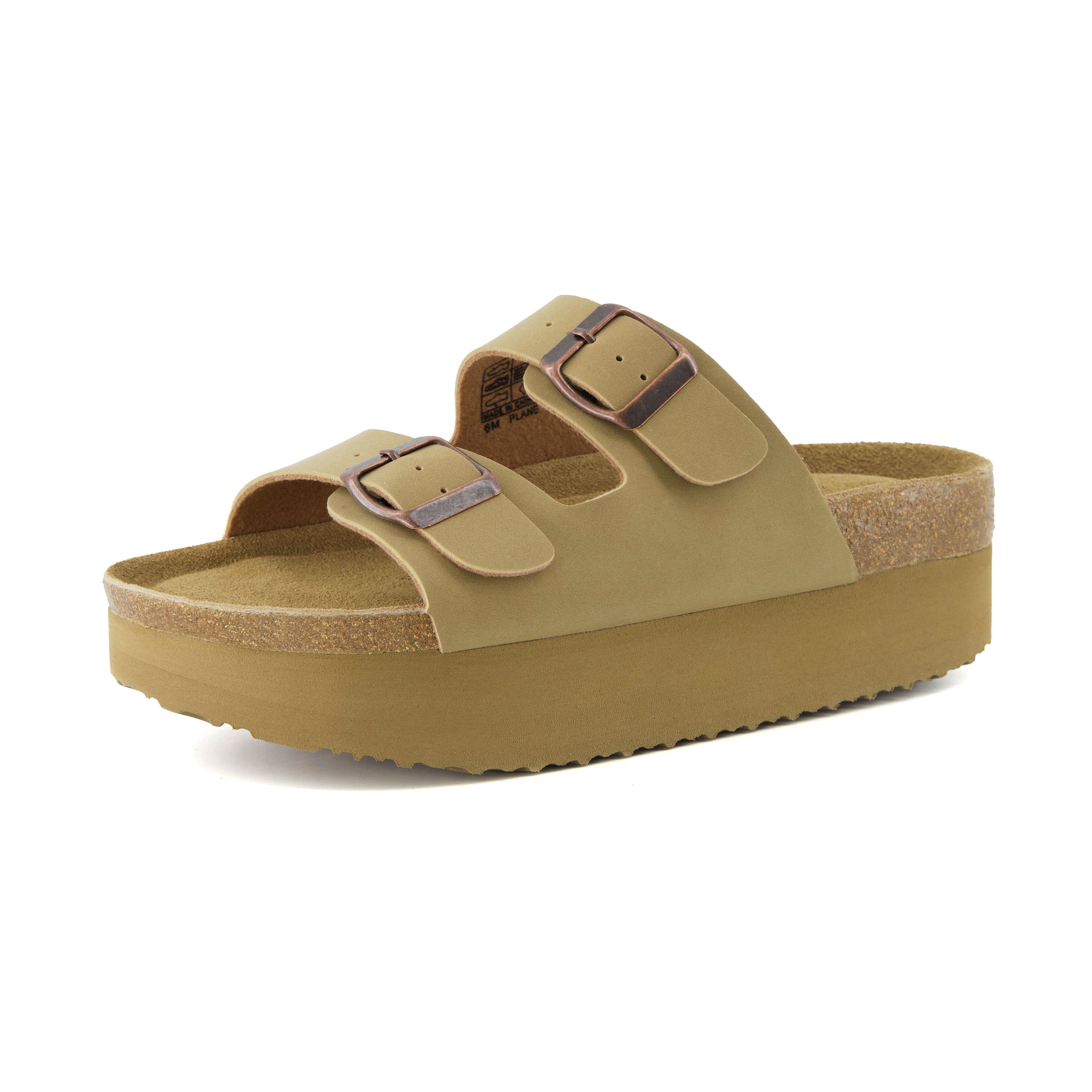 Plane Platform Footbed Sandal