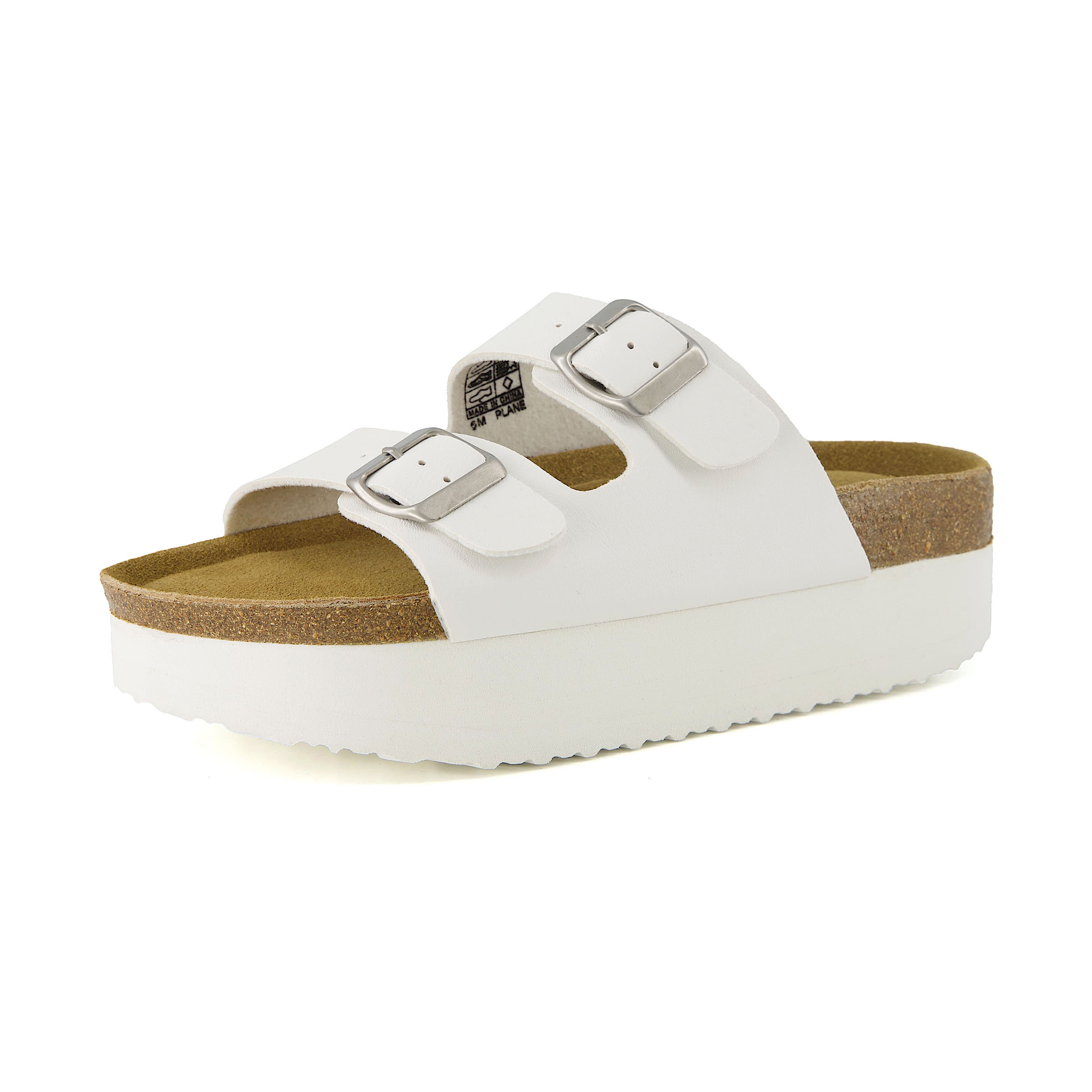 Plane Platform Footbed Sandal