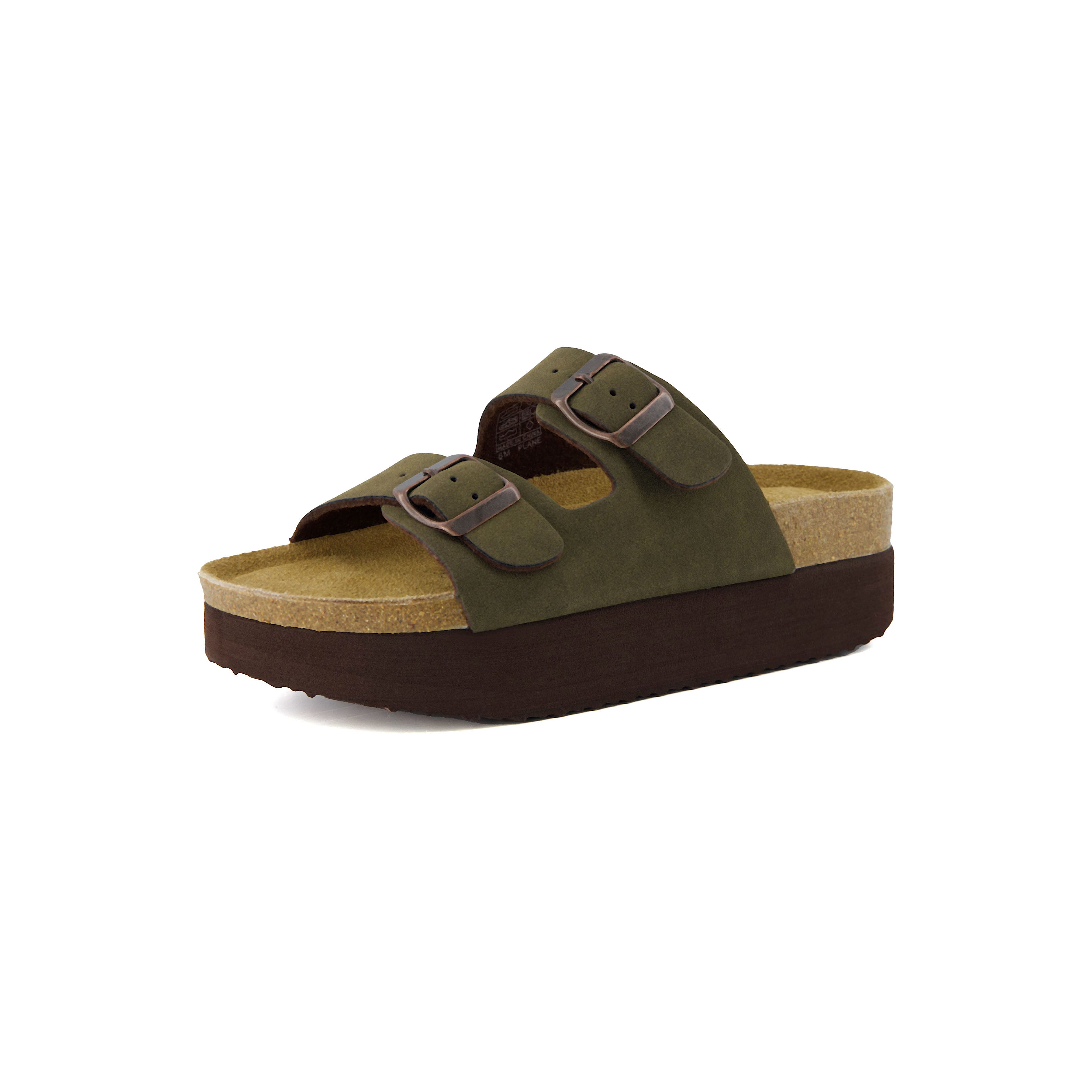 Plane Platform Footbed Sandal