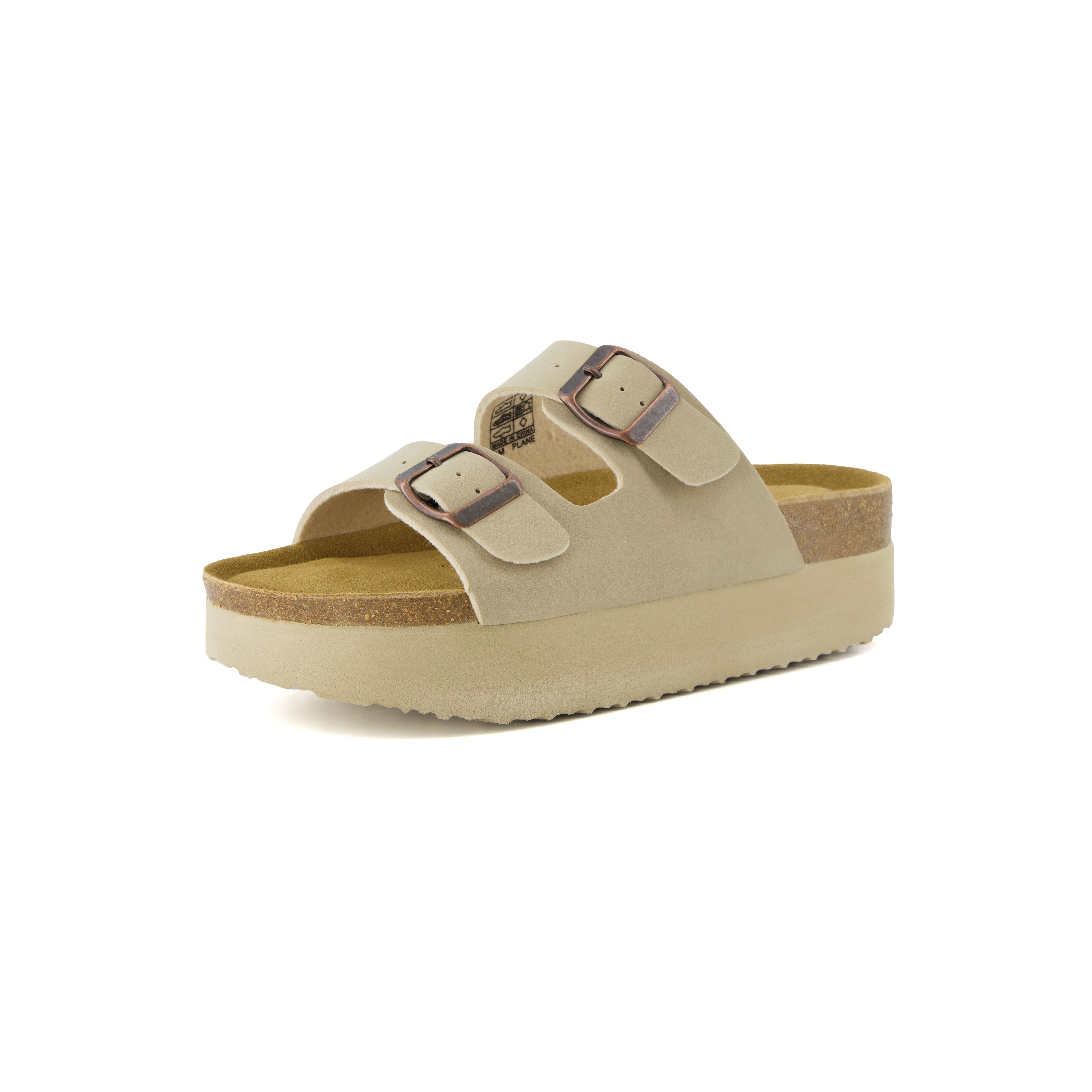 Plane Platform Footbed Sandal