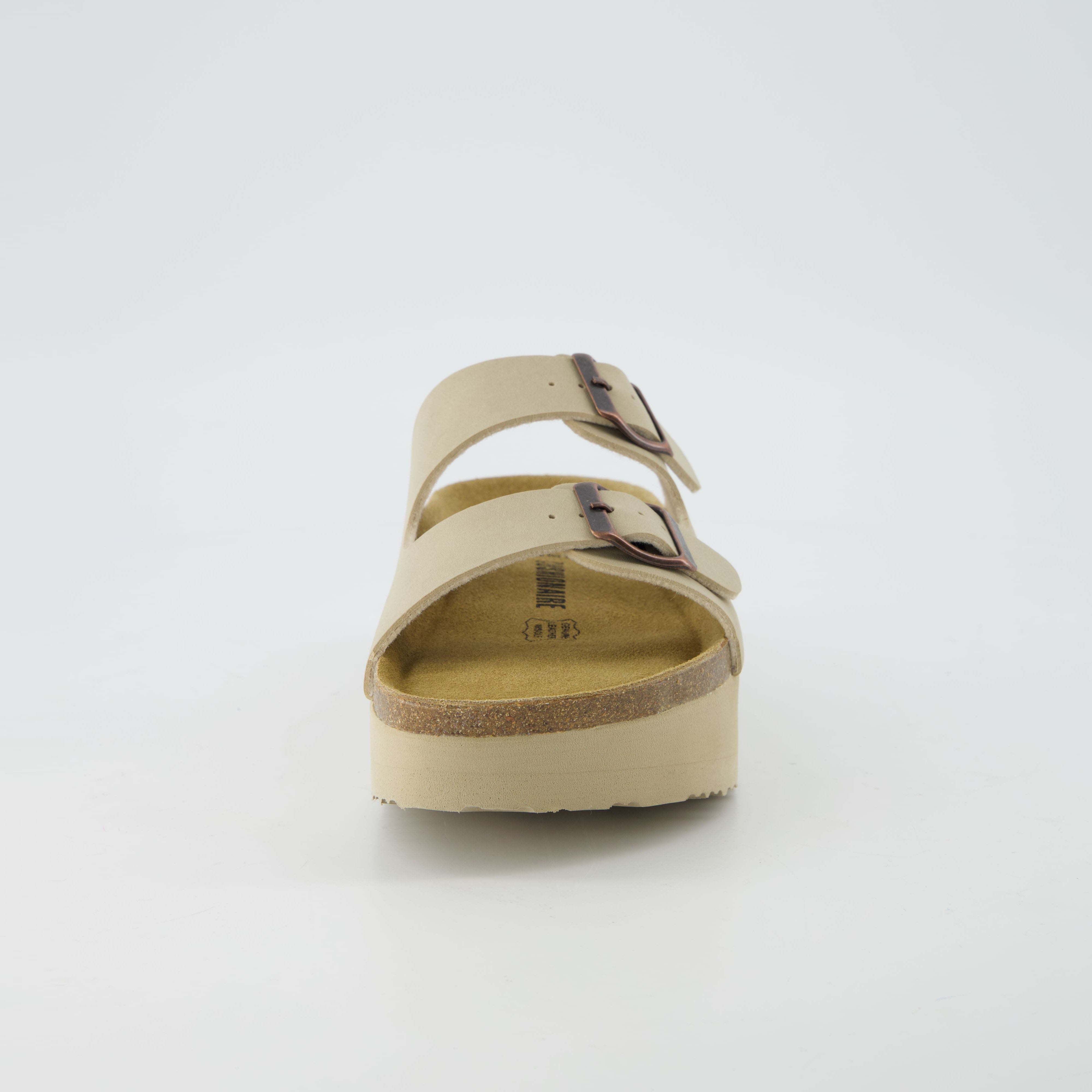 Plane Platform Footbed Sandal