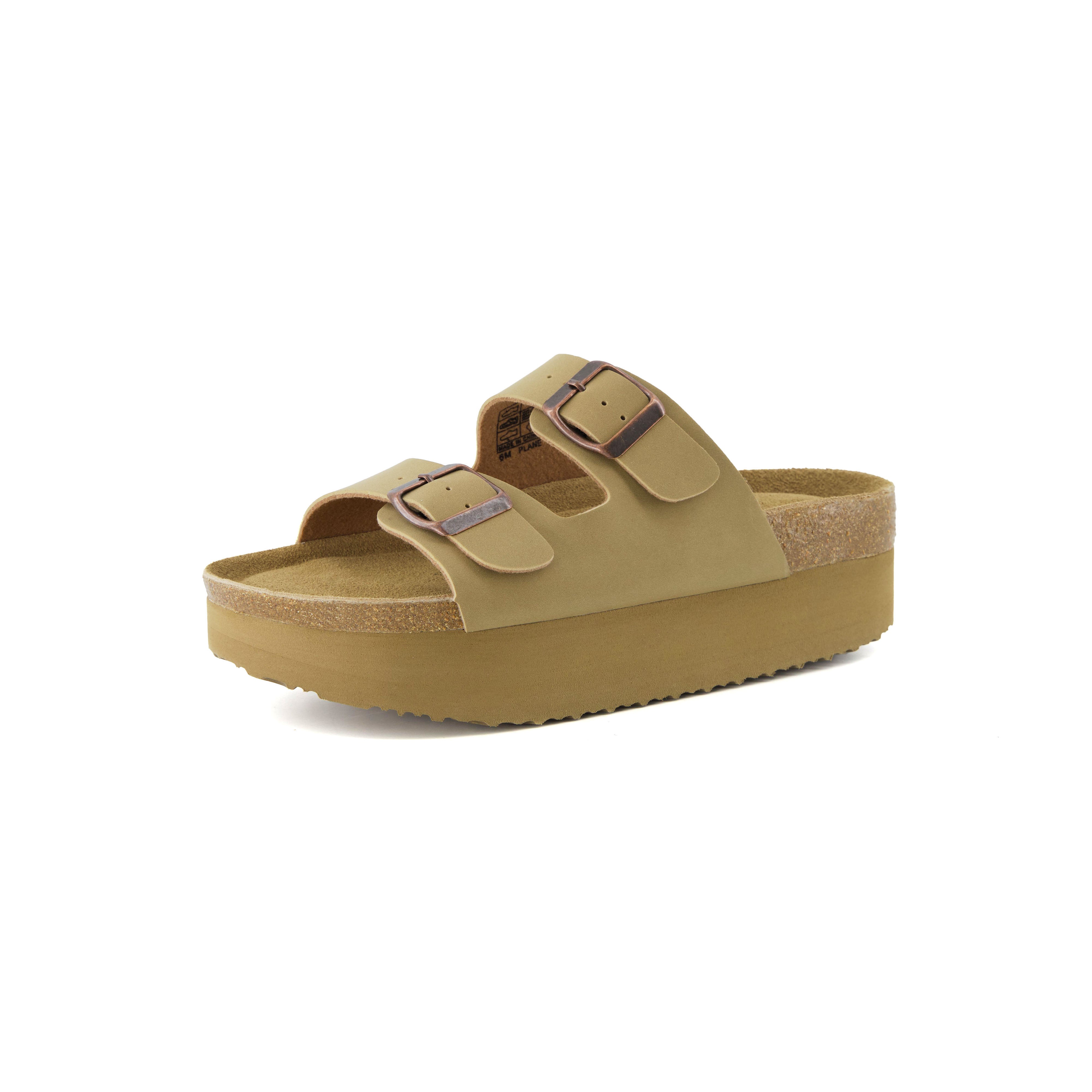 Plane Platform Footbed Sandal