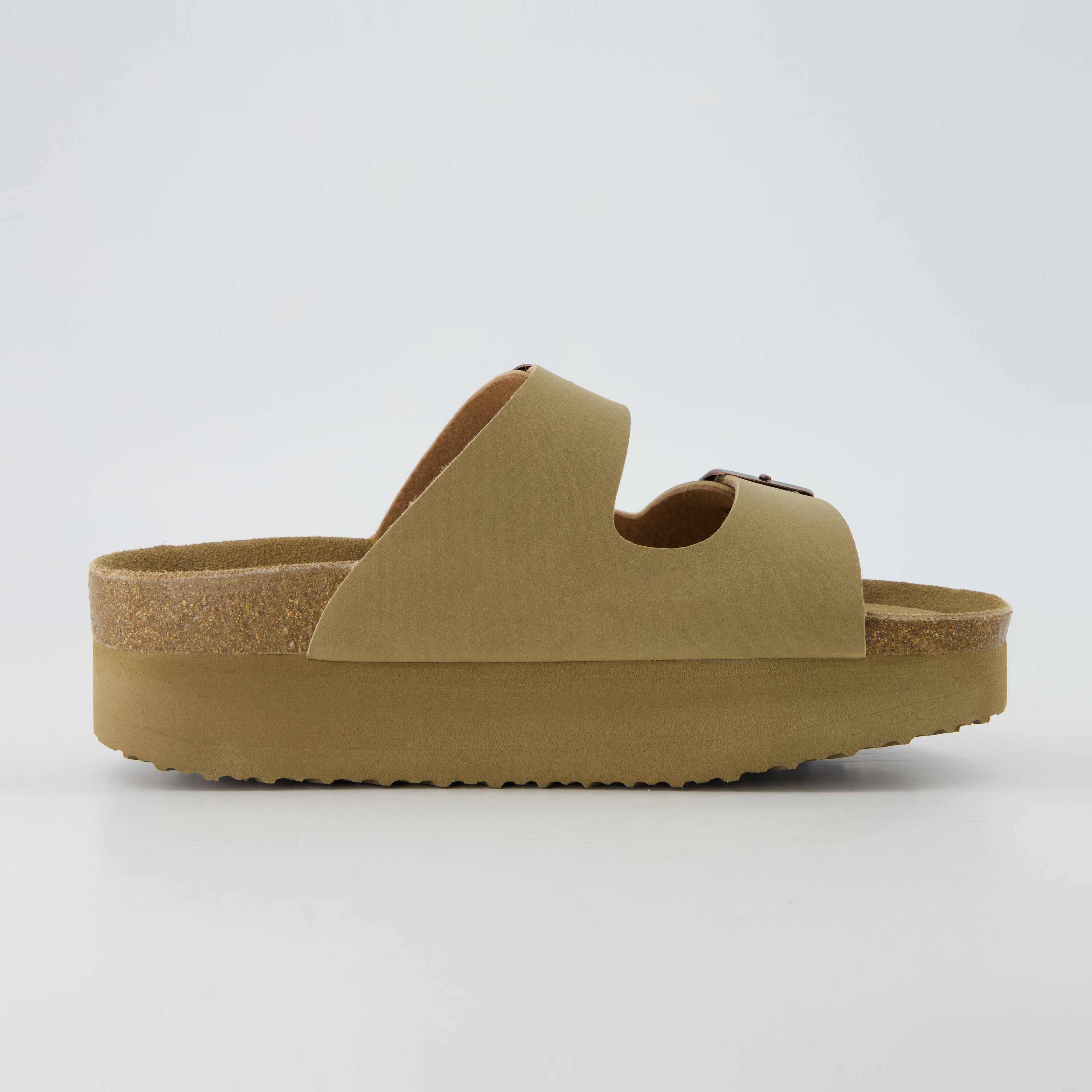 Plane Platform Footbed Sandal