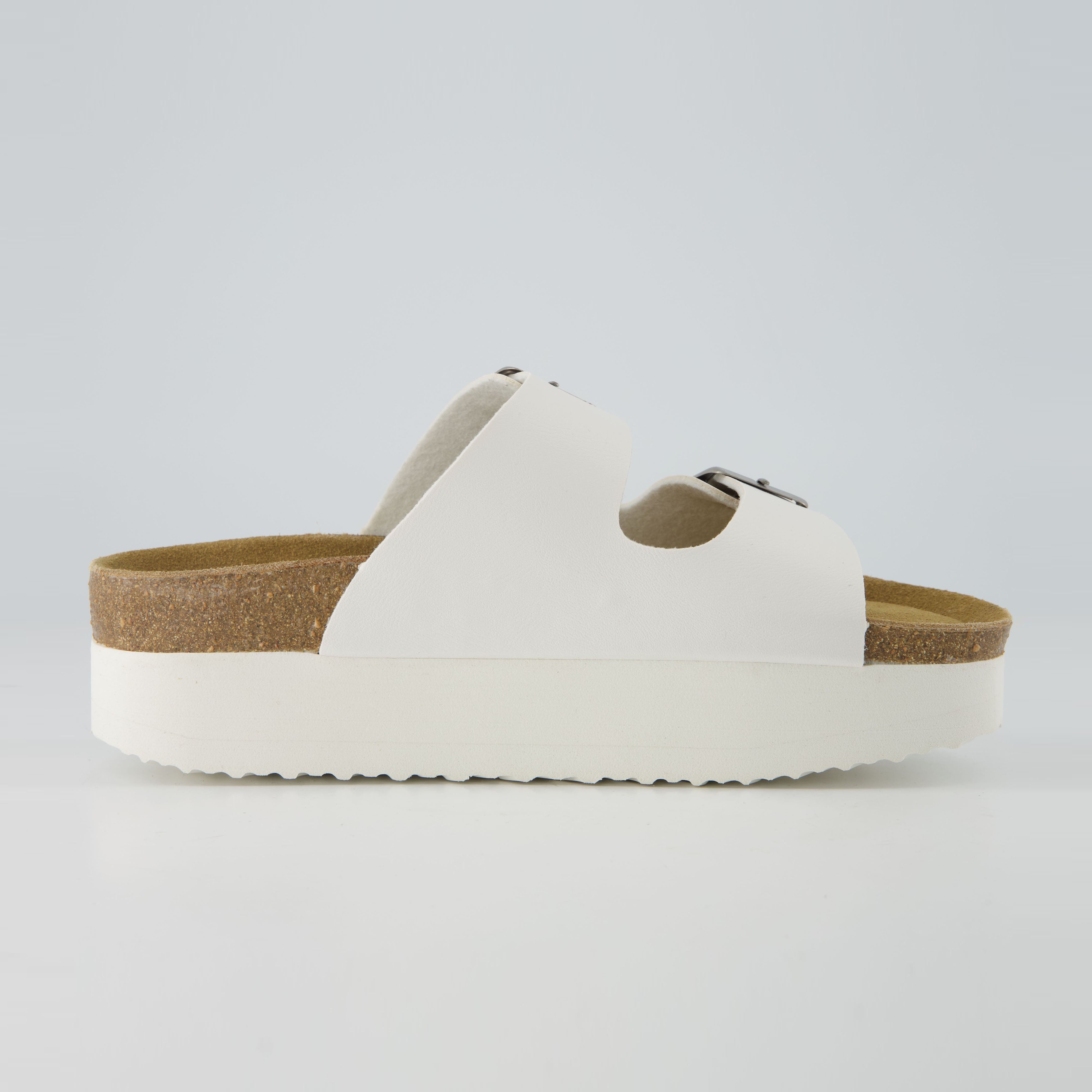 Plane Platform Footbed Sandal