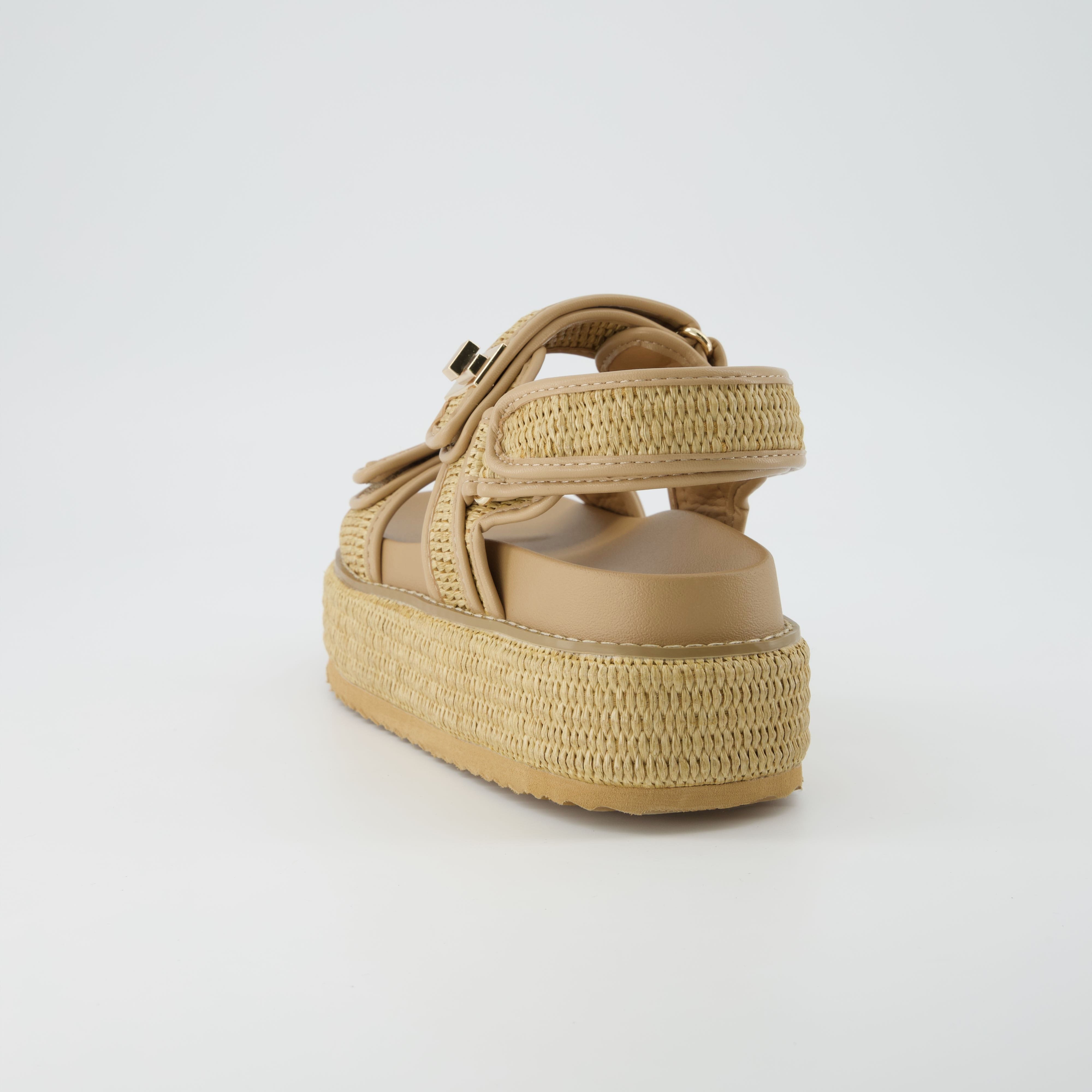 Shore Raffia Platform Sandal