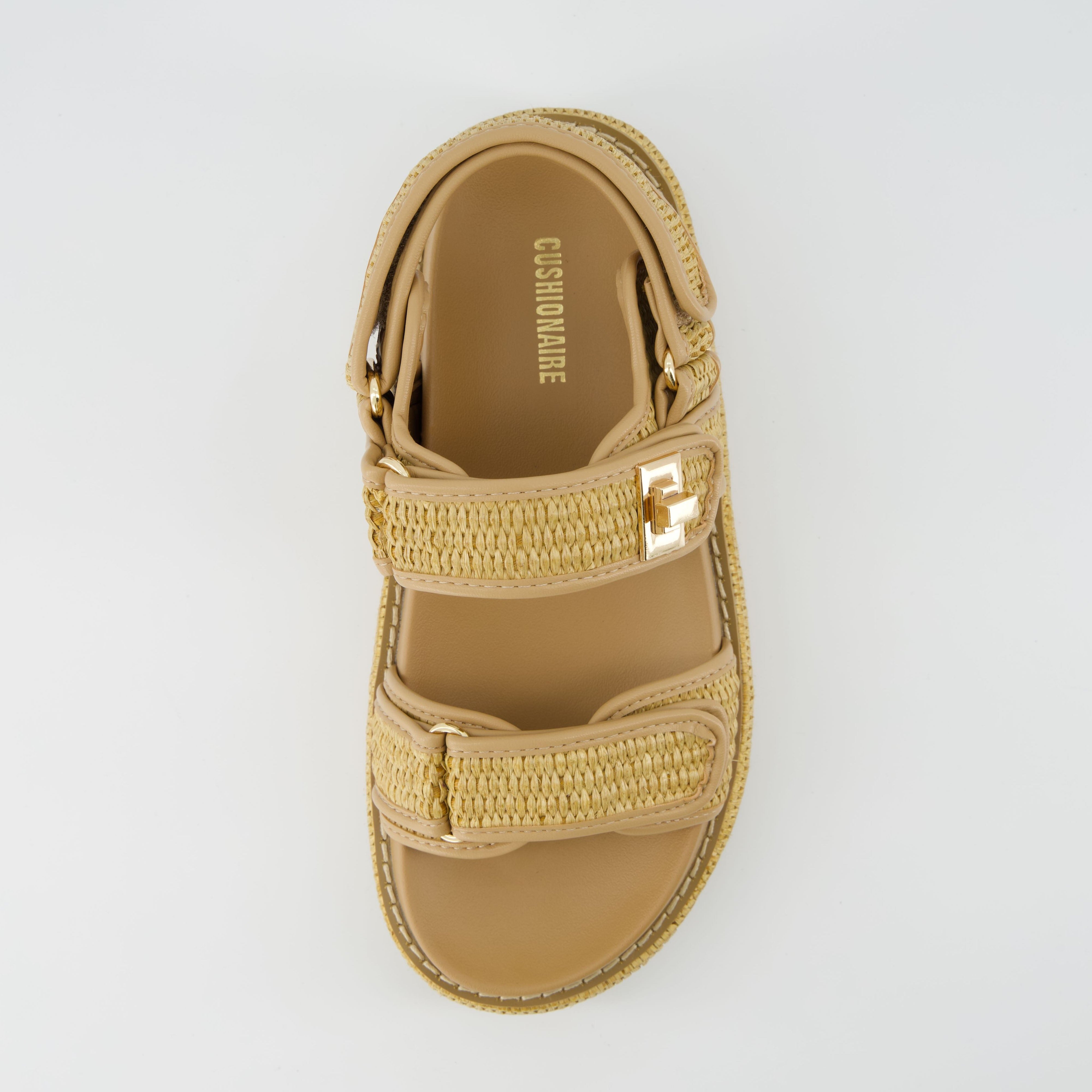 Shore Raffia Platform Sandal Natural Raffia