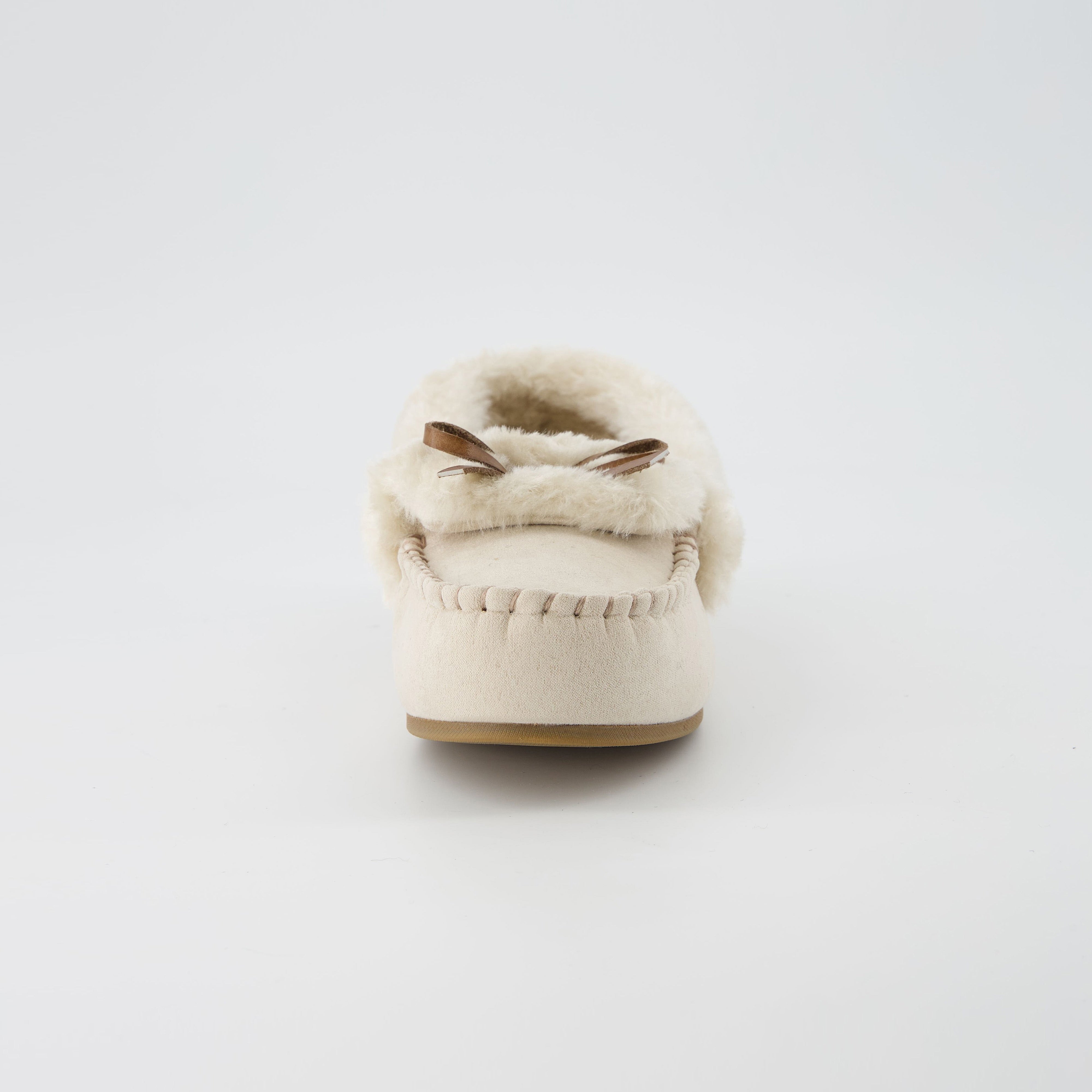 Stella Cozy Moccasin Slippers Khaki