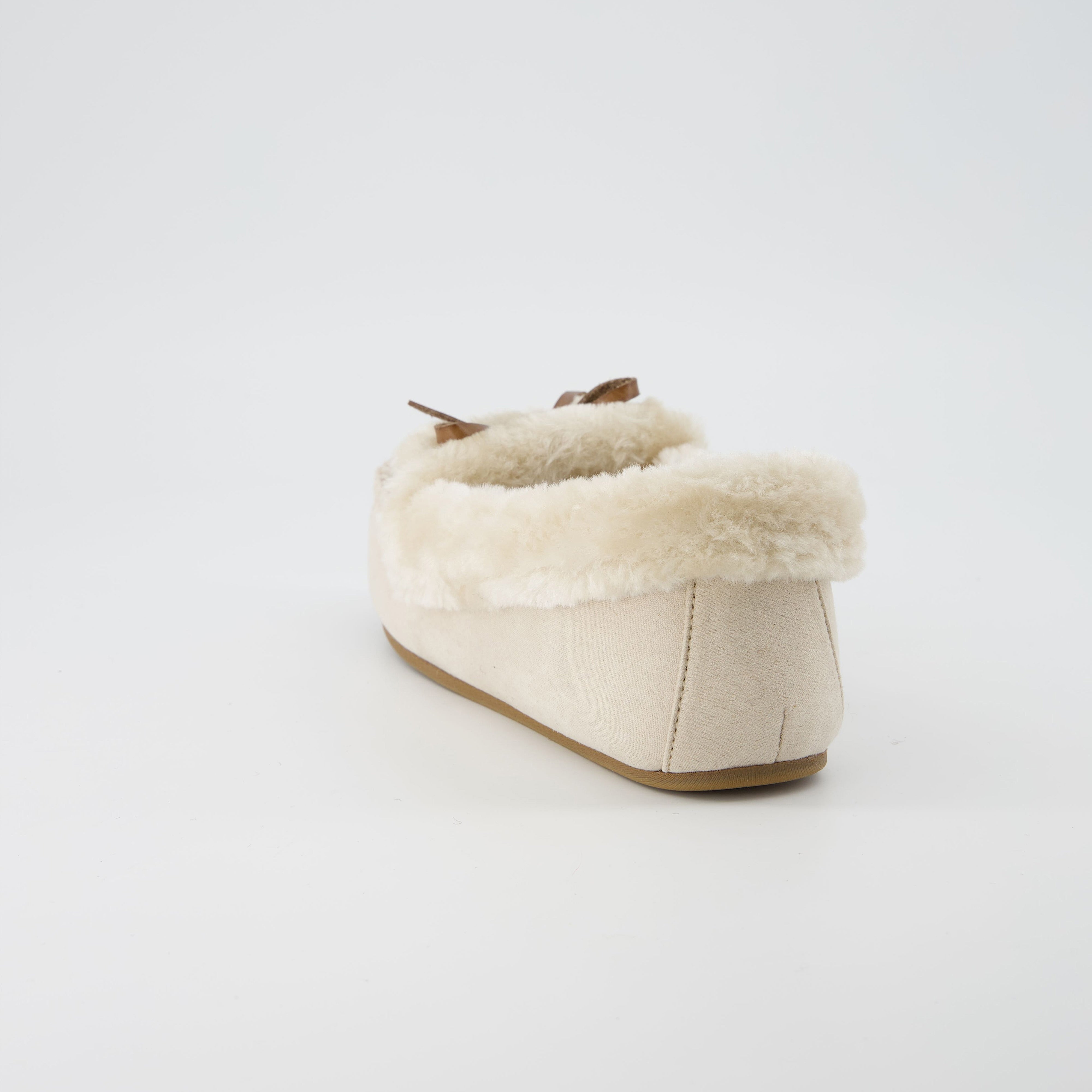 Stella Cozy Moccasin Slippers Khaki