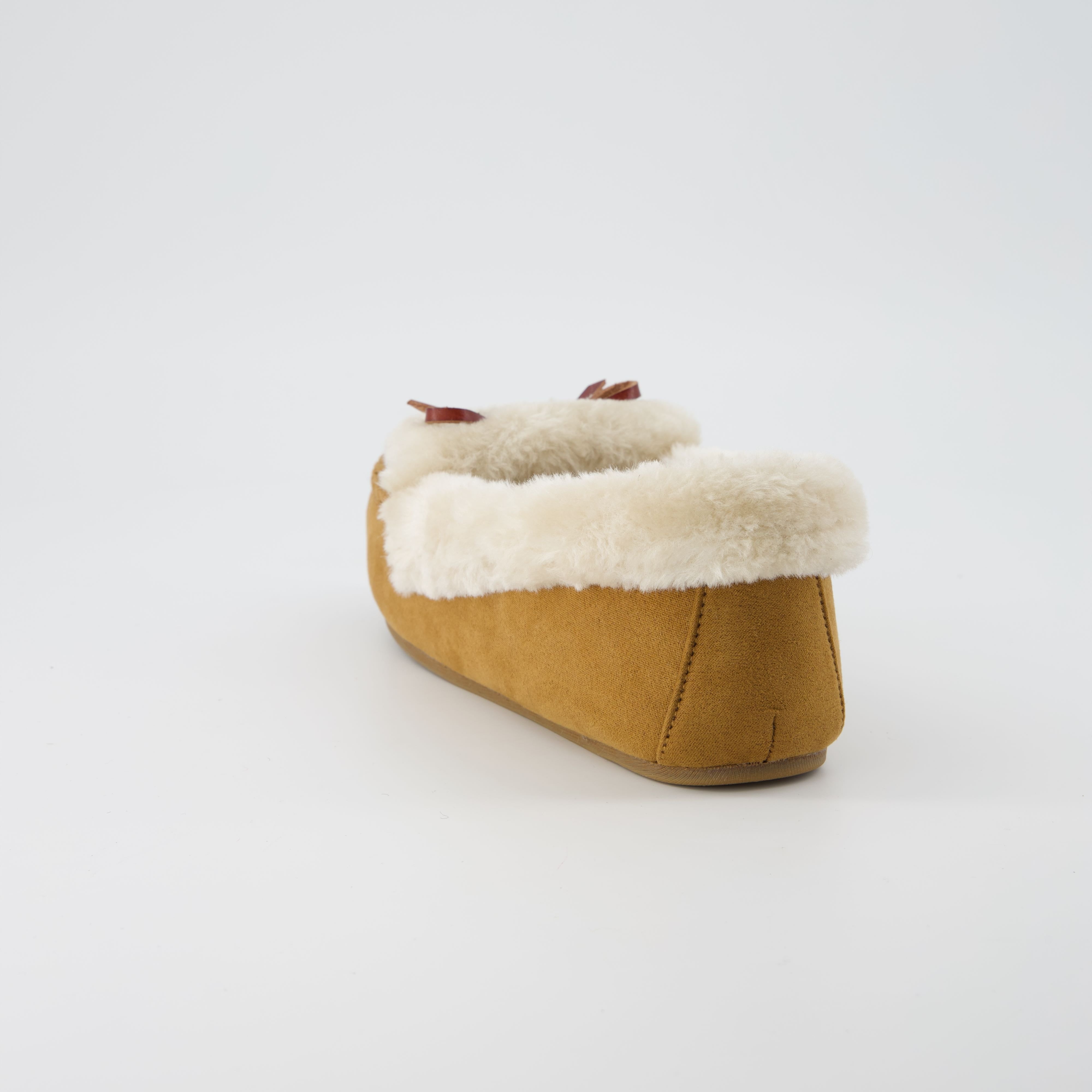 Stella Cozy Moccasin Slippers Chestnut