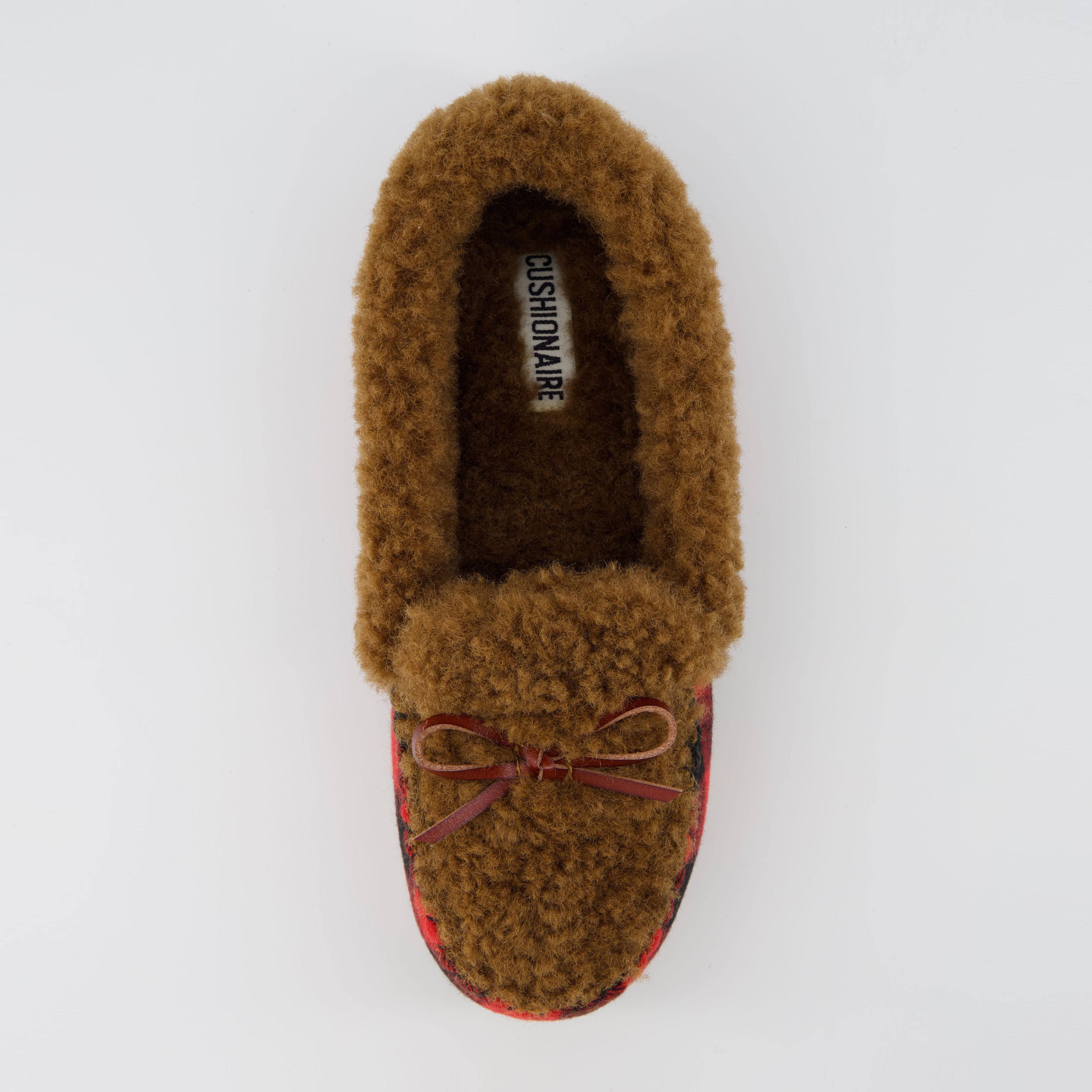 Stella Cozy Moccasin Slippers Brown