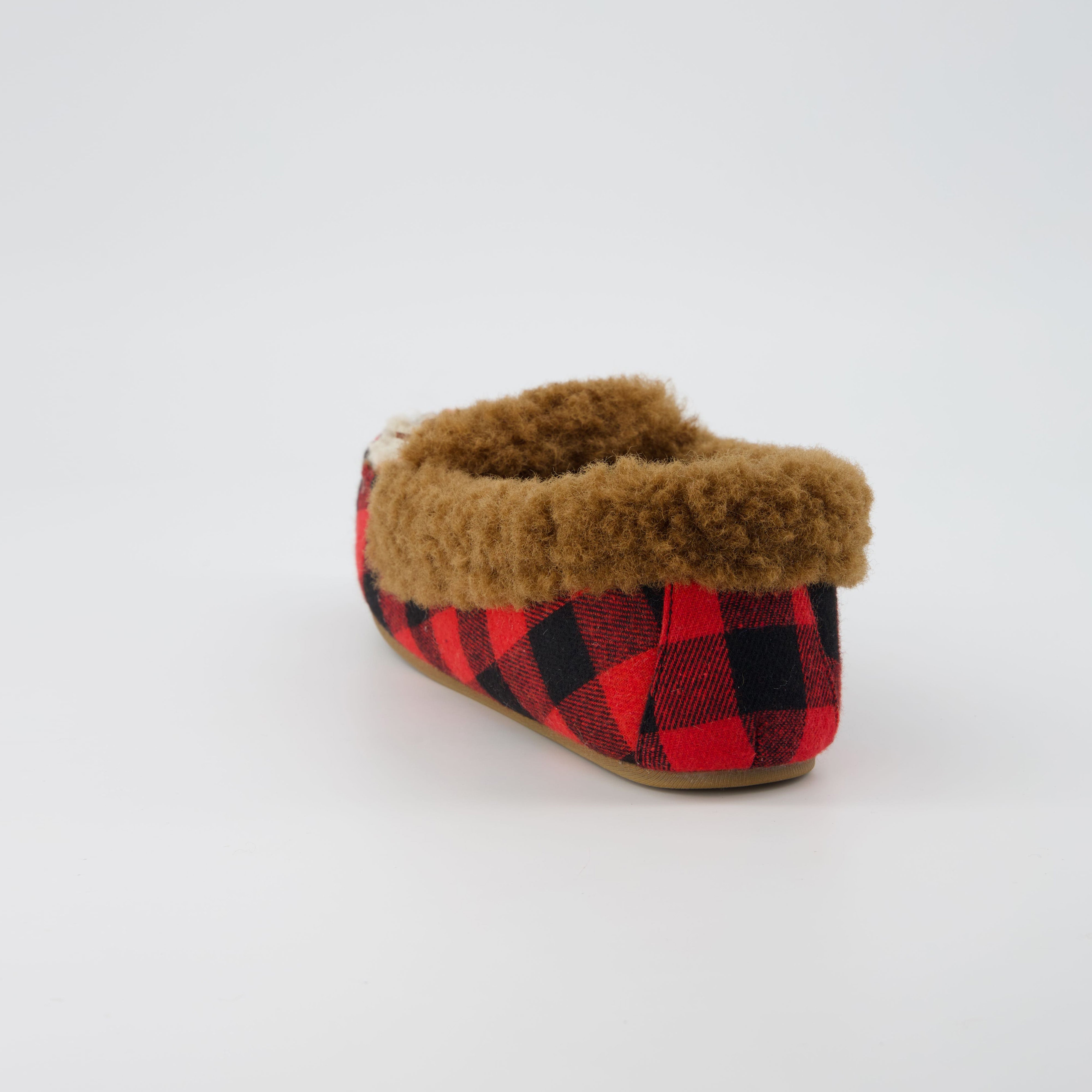 Stella Cozy Moccasin Slippers Brown Combo