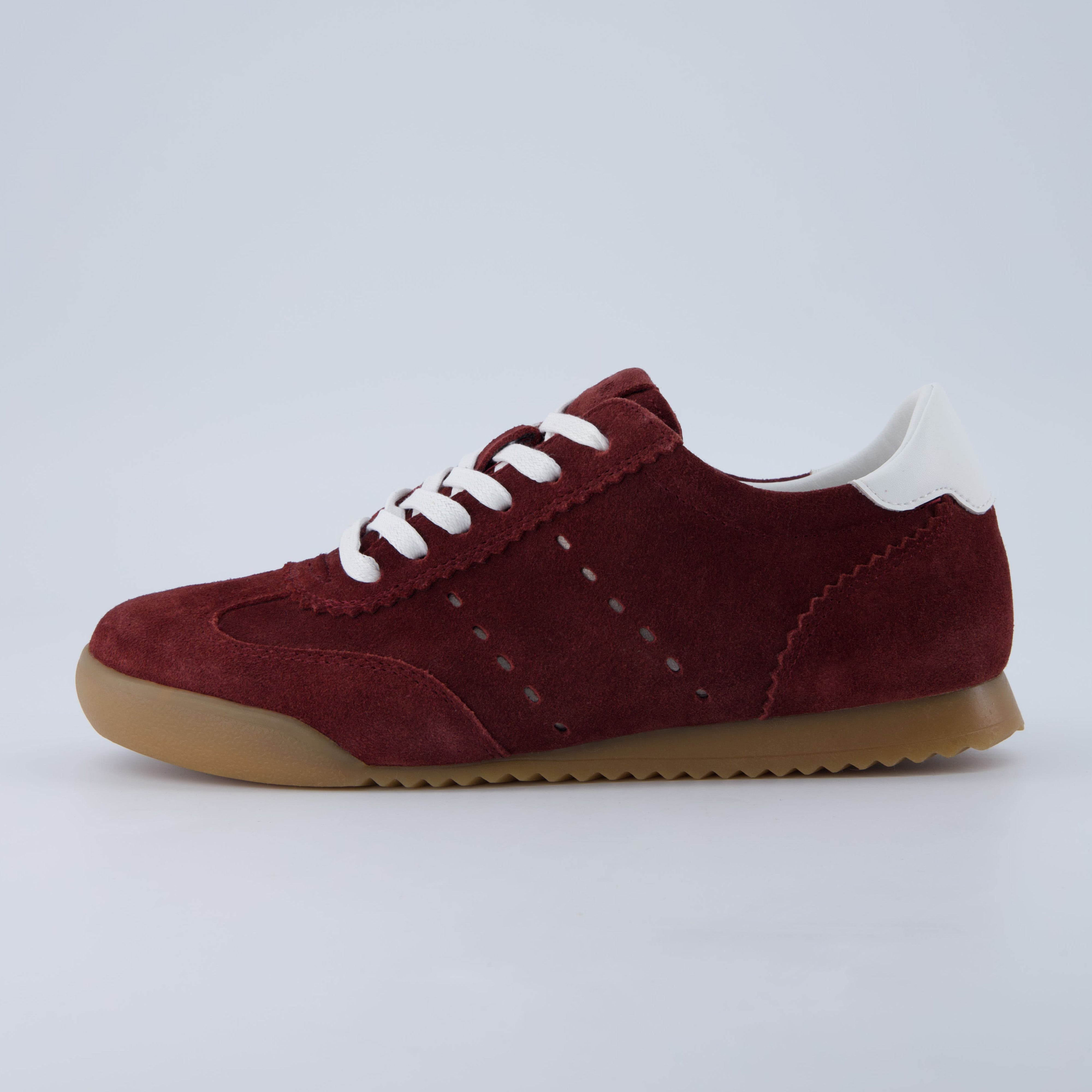 Tock Suede Sneaker Burgundy