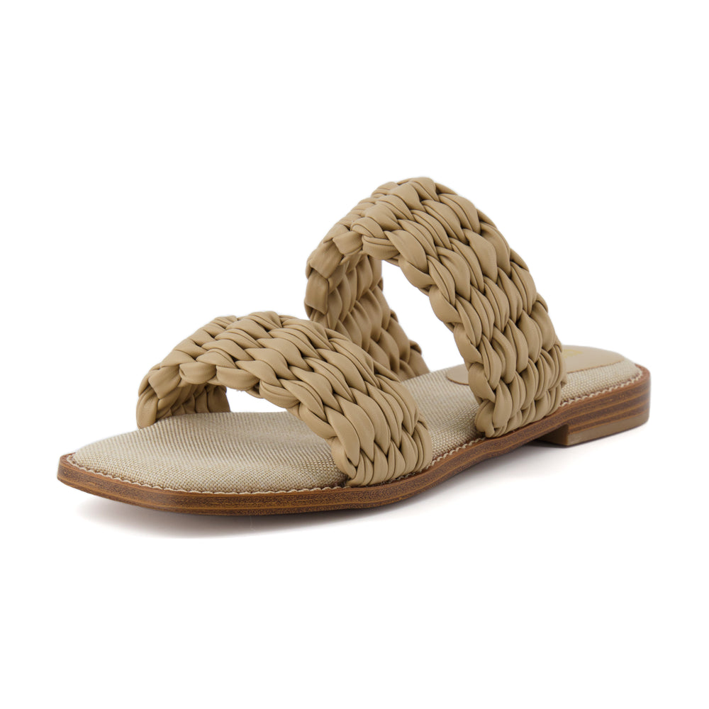 braided two band sandals