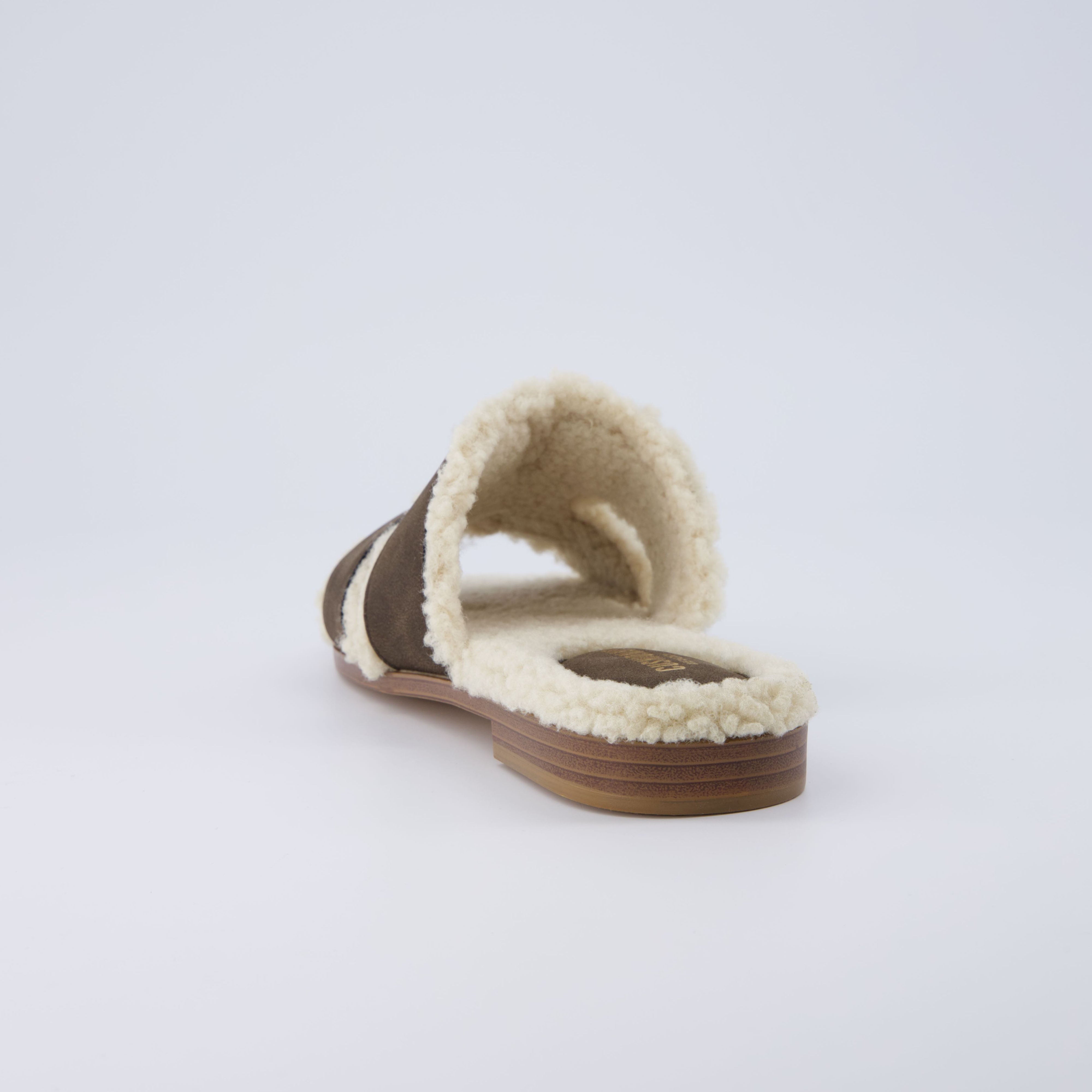 Voyage Fur Lined Flat Sandal