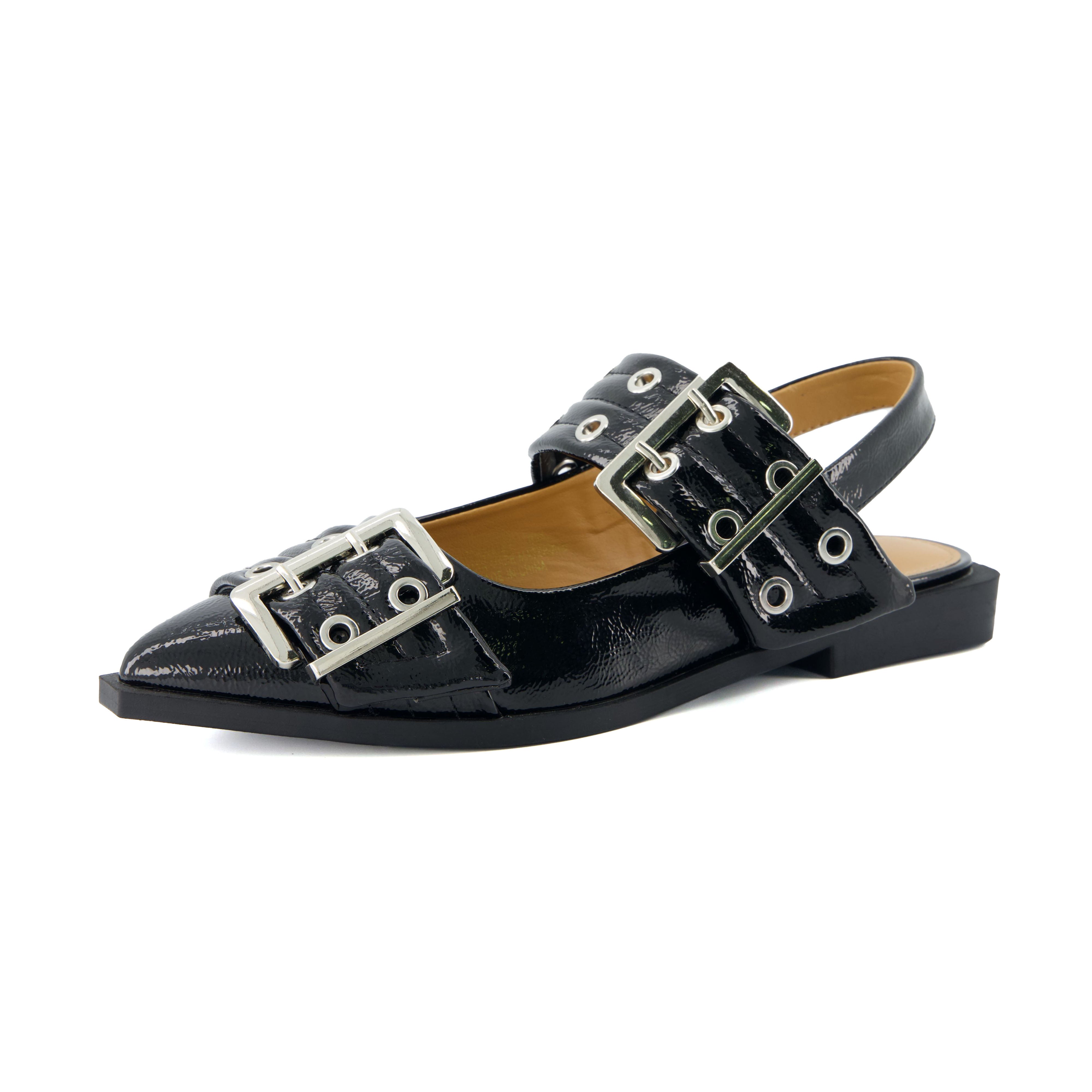 Wander Mary Jane Flat Black