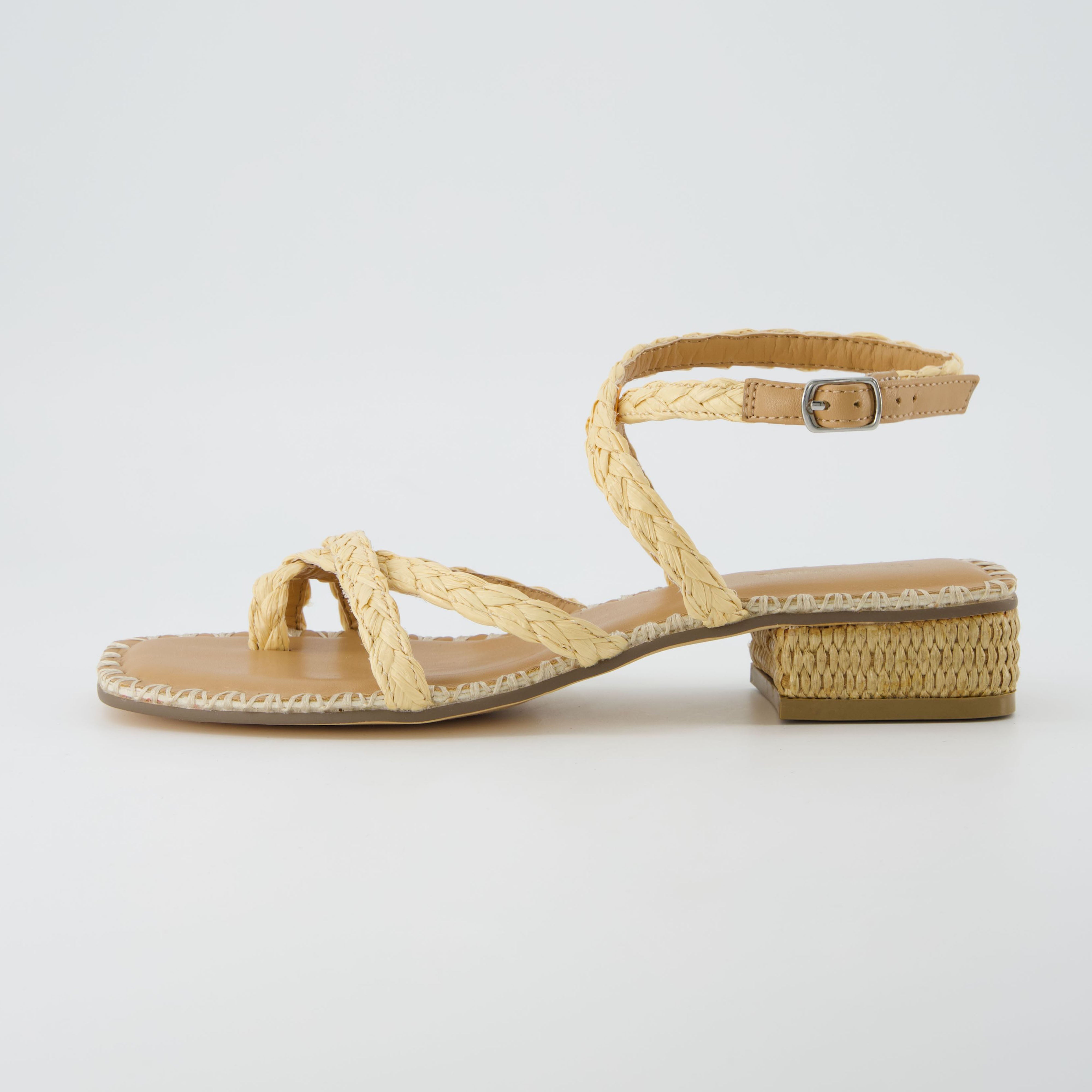 Wave Raffia Sandal