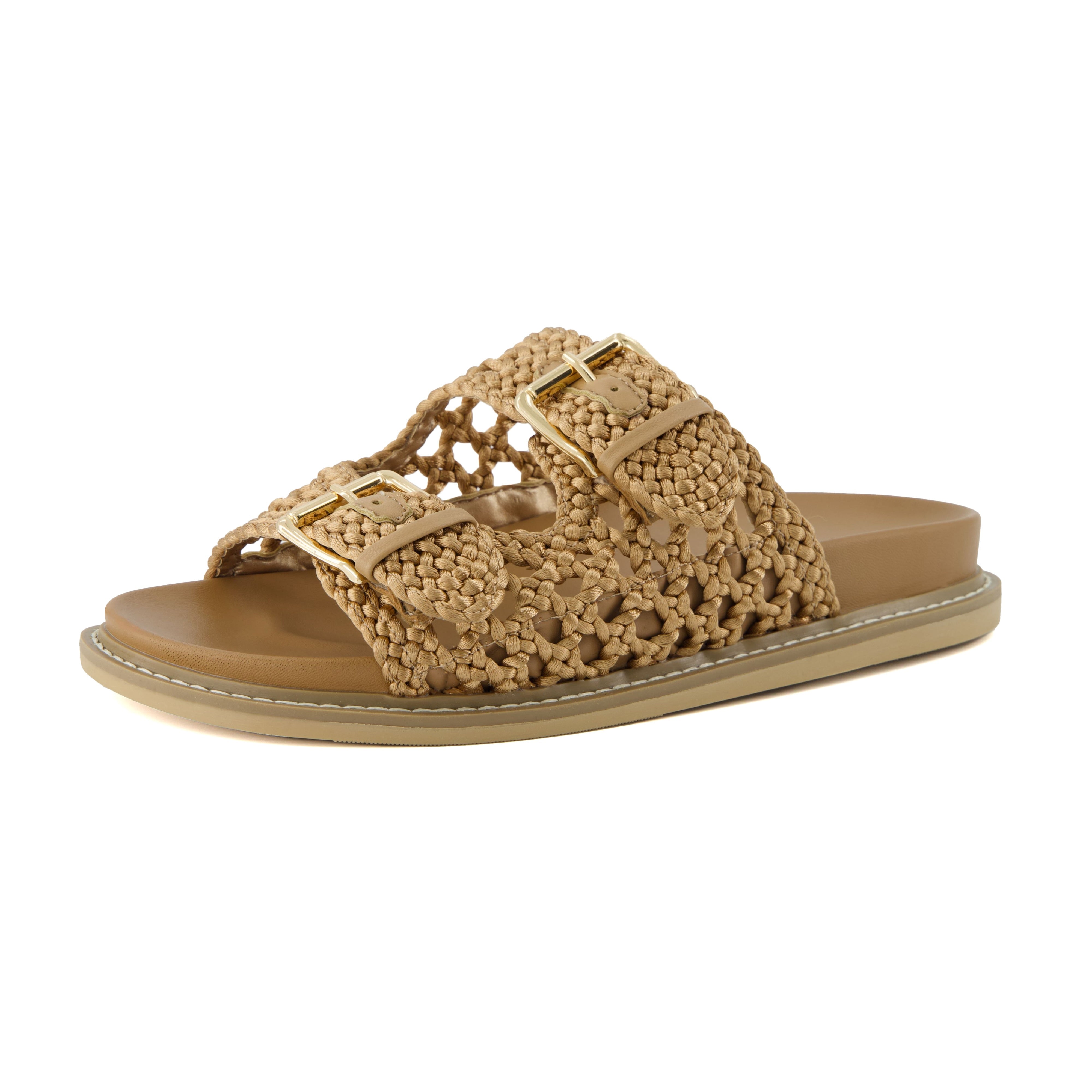 Weaver Footbed Sandal Tan