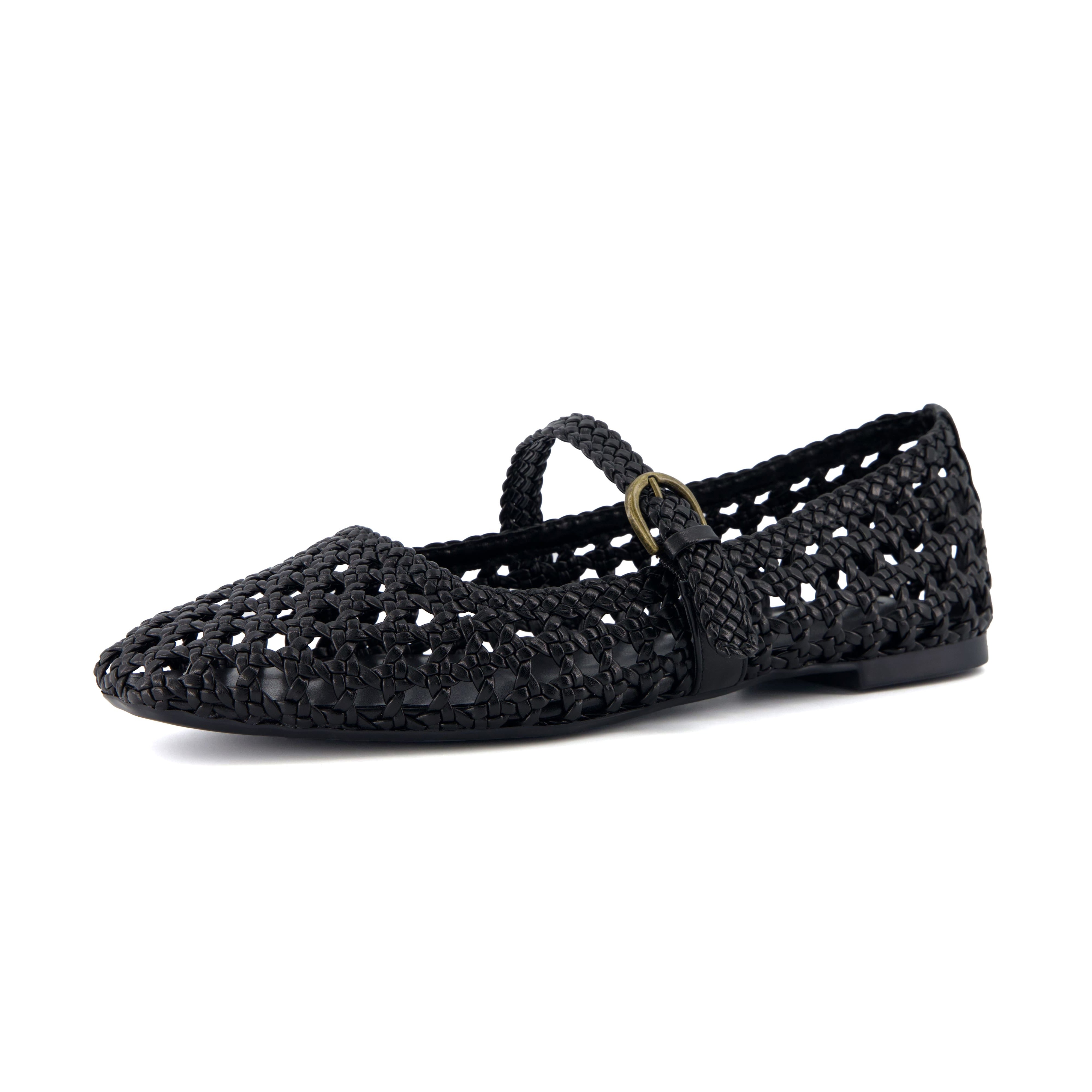 Weston Woven Mary Jane Black