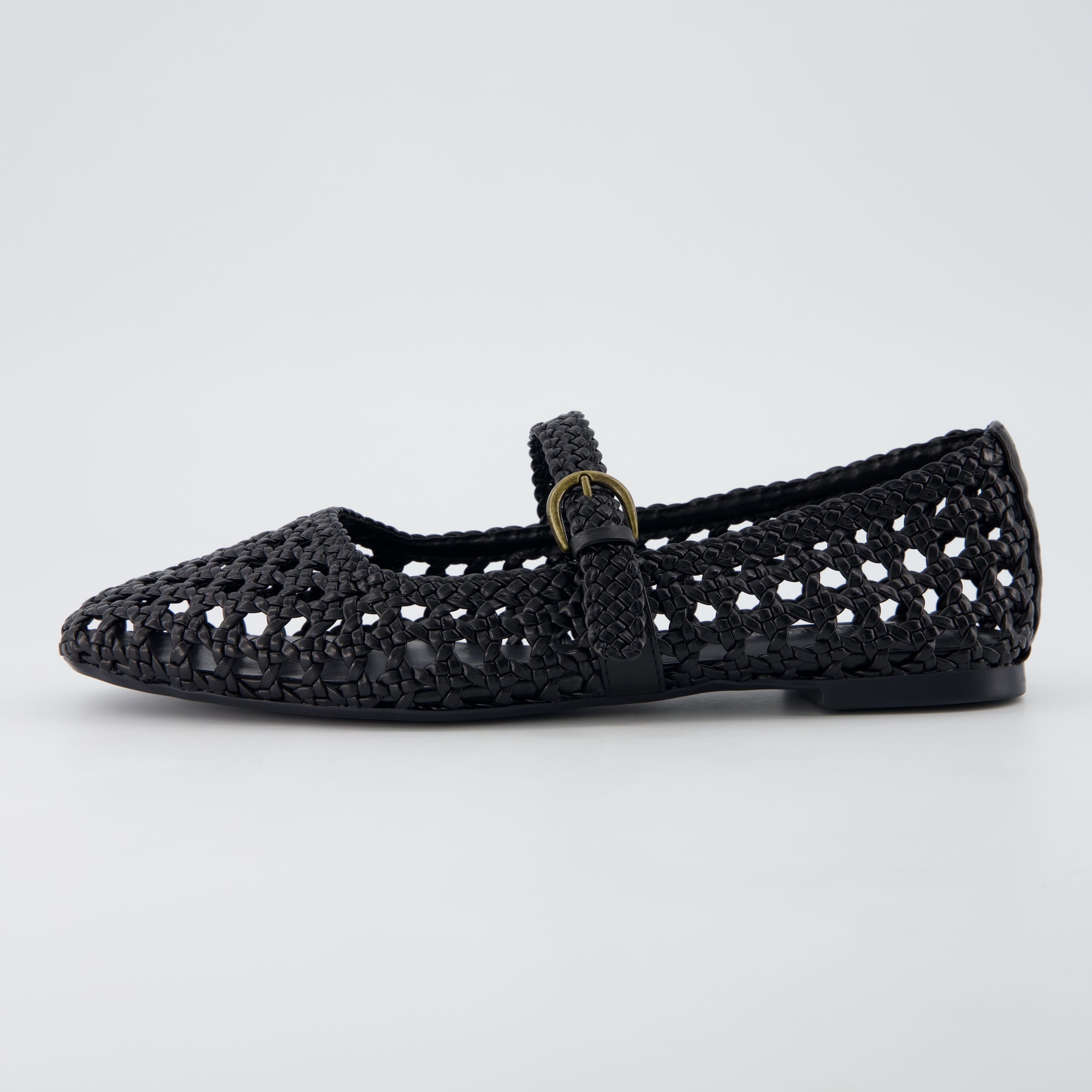 Weston Woven Mary Jane Black