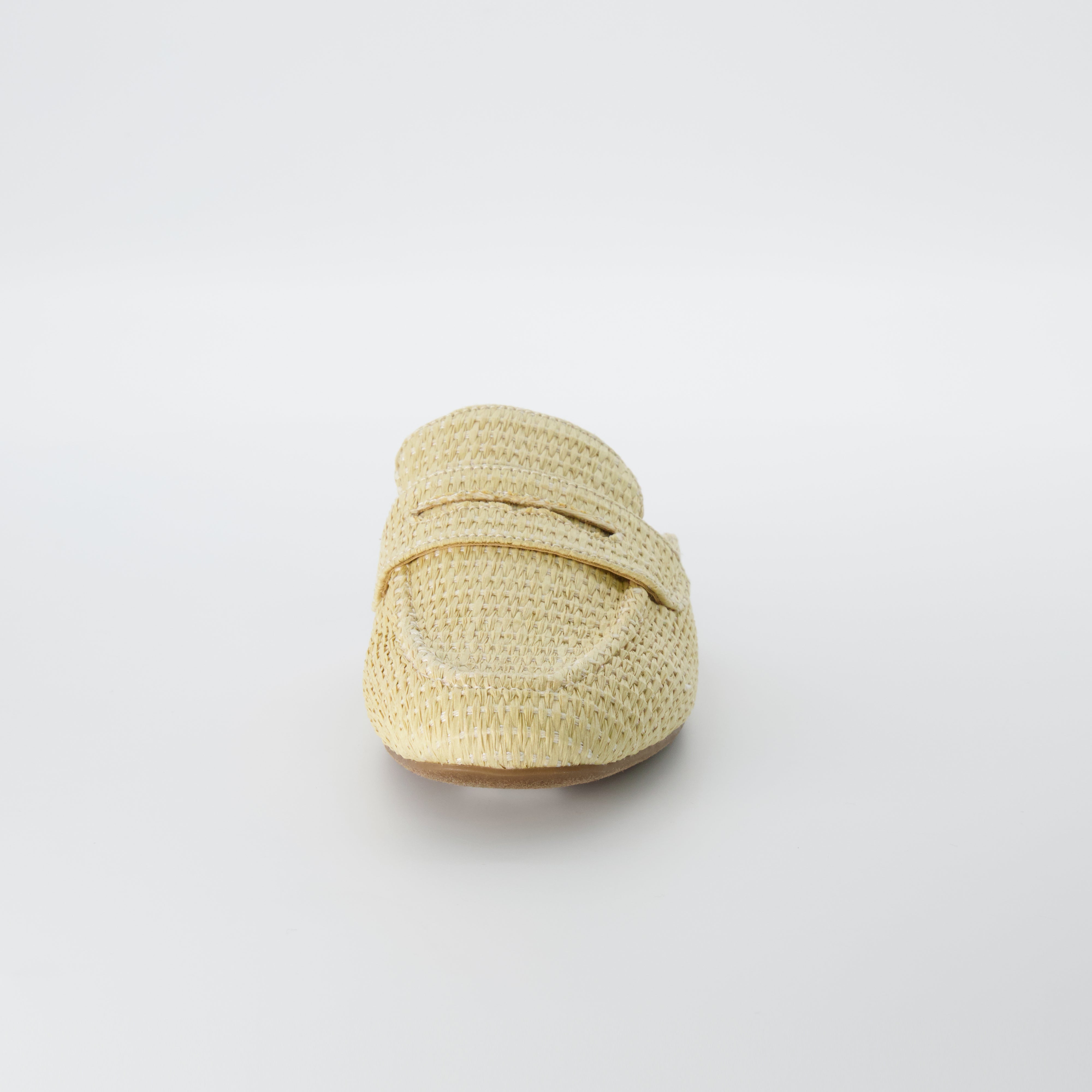 Yale Slip On Mule Wheat Raffia